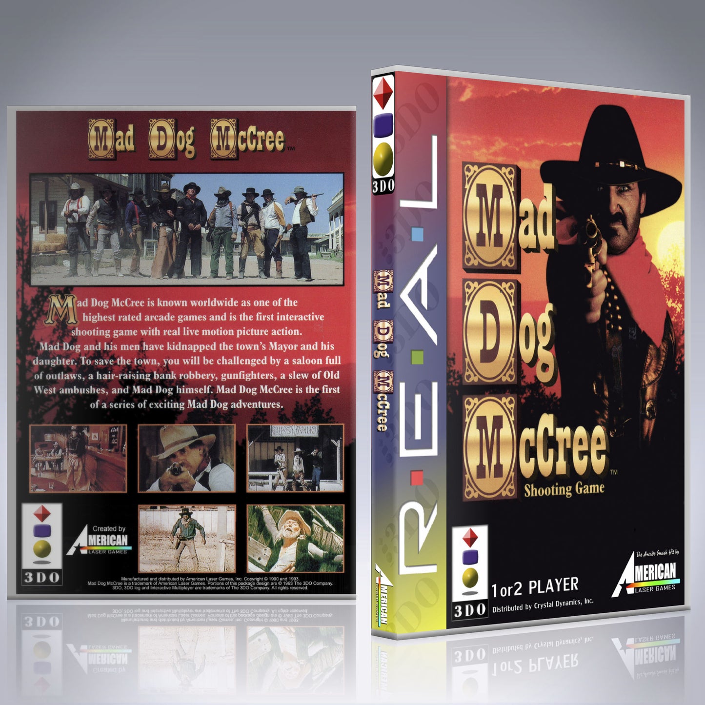 3DO Custom Case - NO GAME - Mad Dog McCree