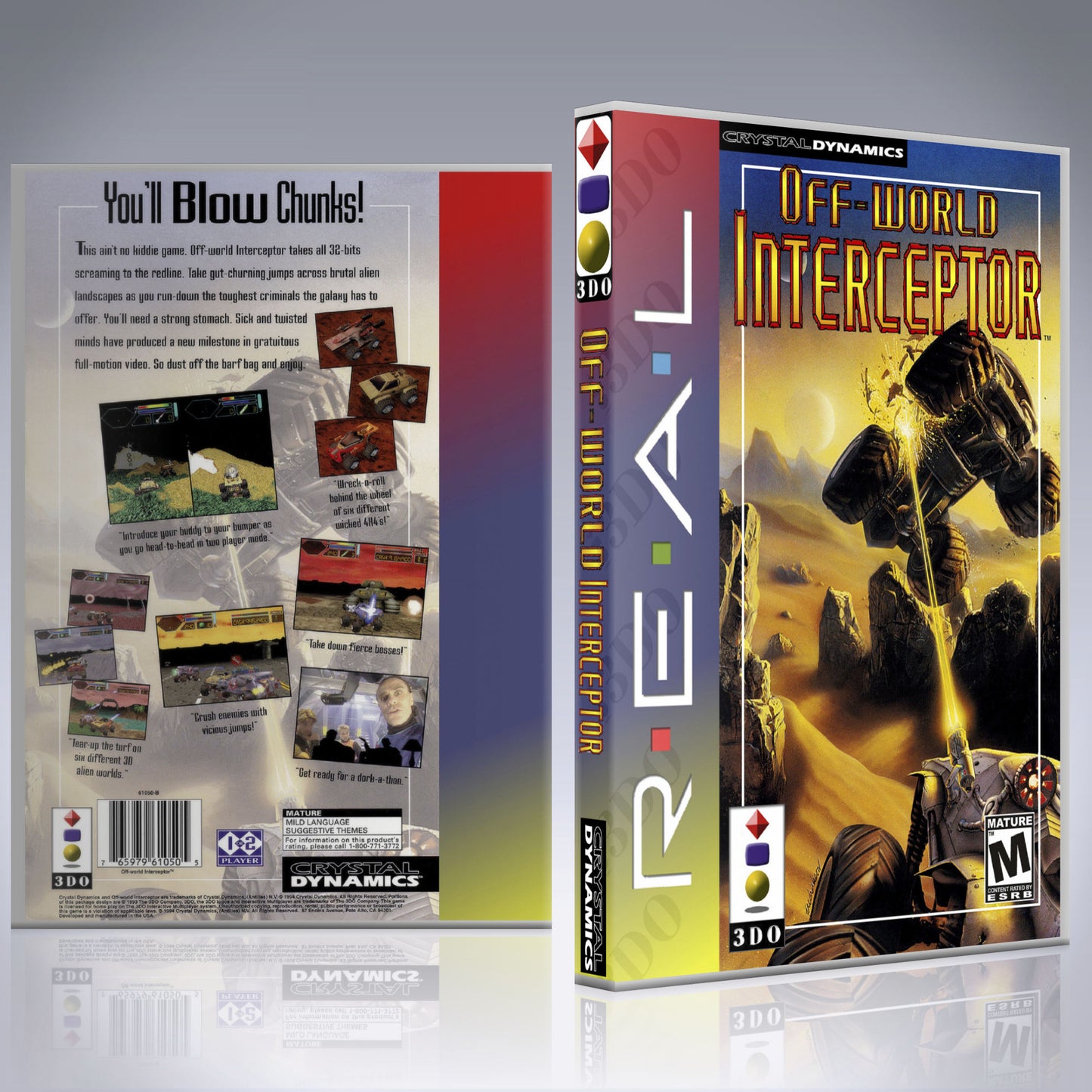 3DO Custom Case - NO GAME - Off-World Interceptor