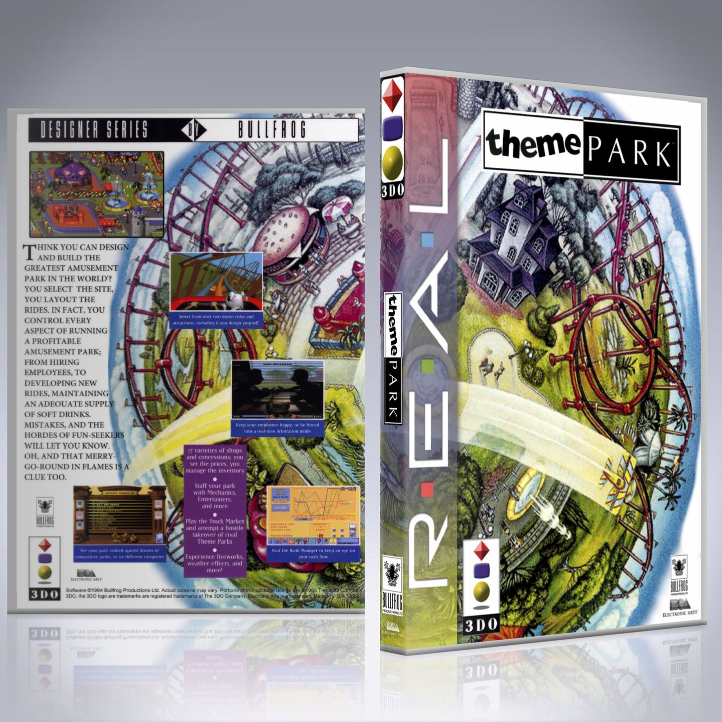 3DO Custom Case - NO GAME - Theme Park