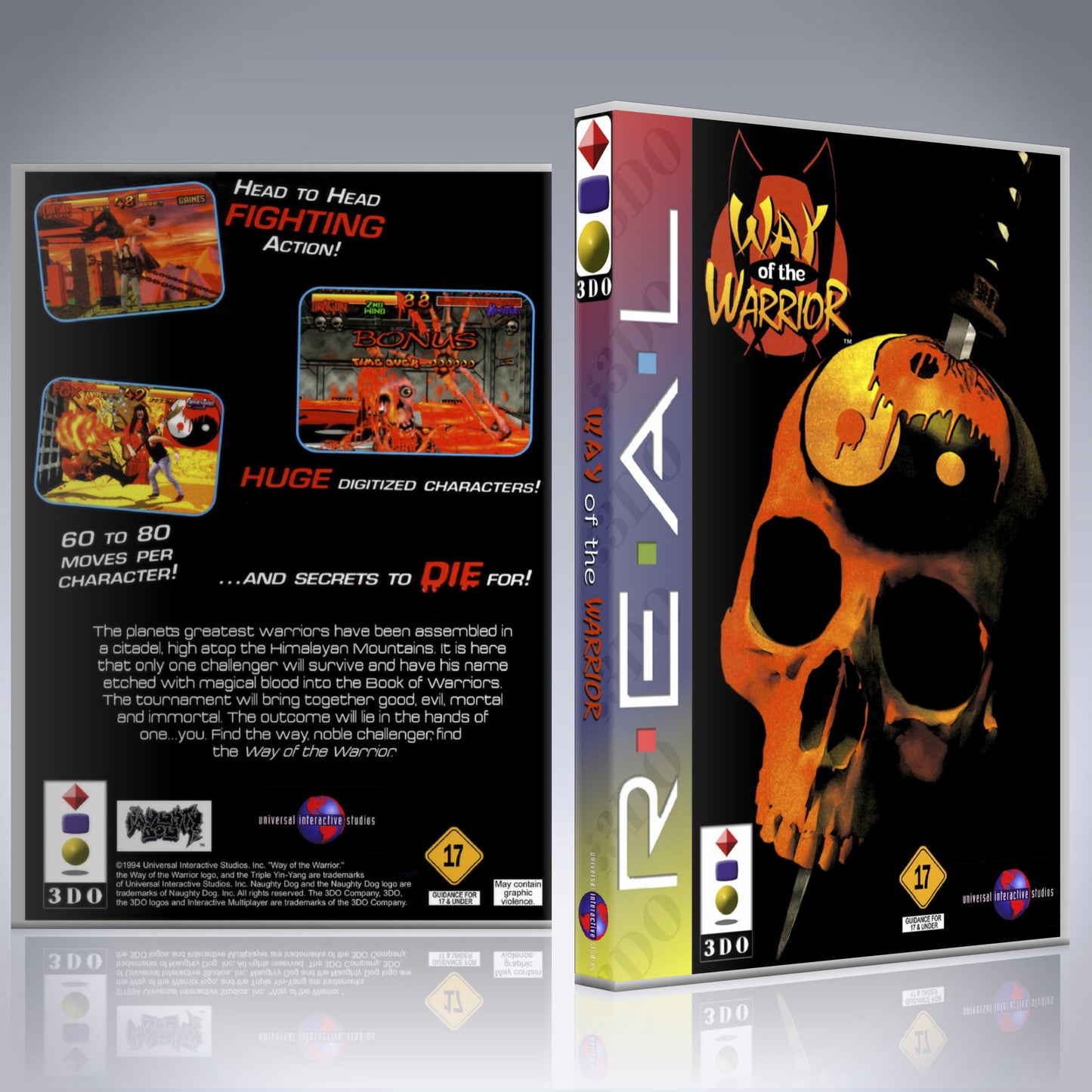3DO Custom Case - NO GAME - Way of the Warrior