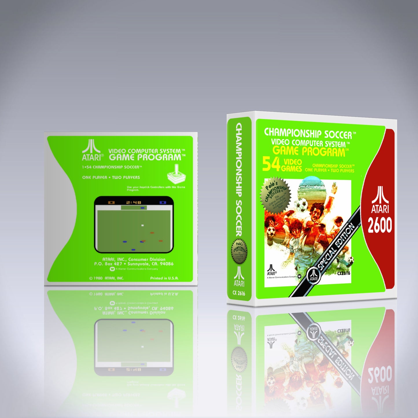 Atari 2600 Case - NO GAME - Championship Soccer