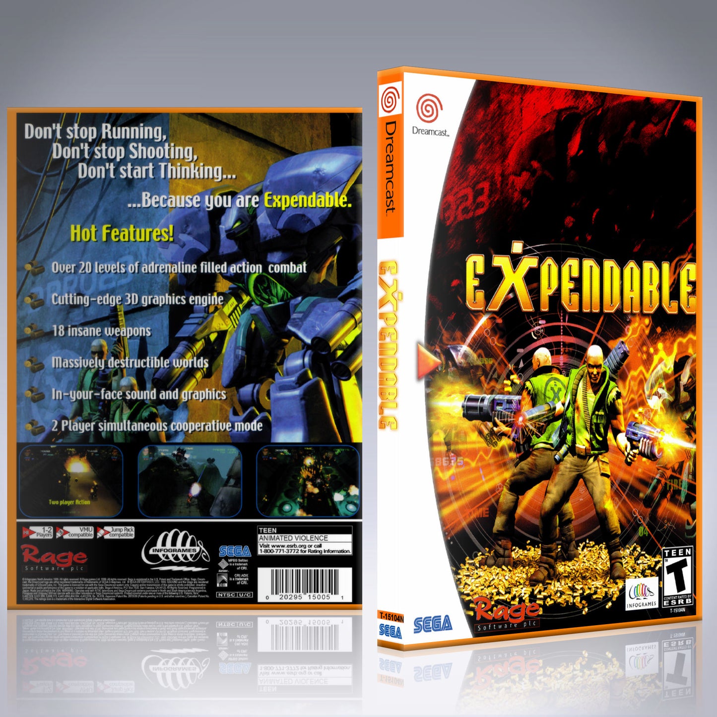Dreamcast Custom Case - NO GAME - Expendable
