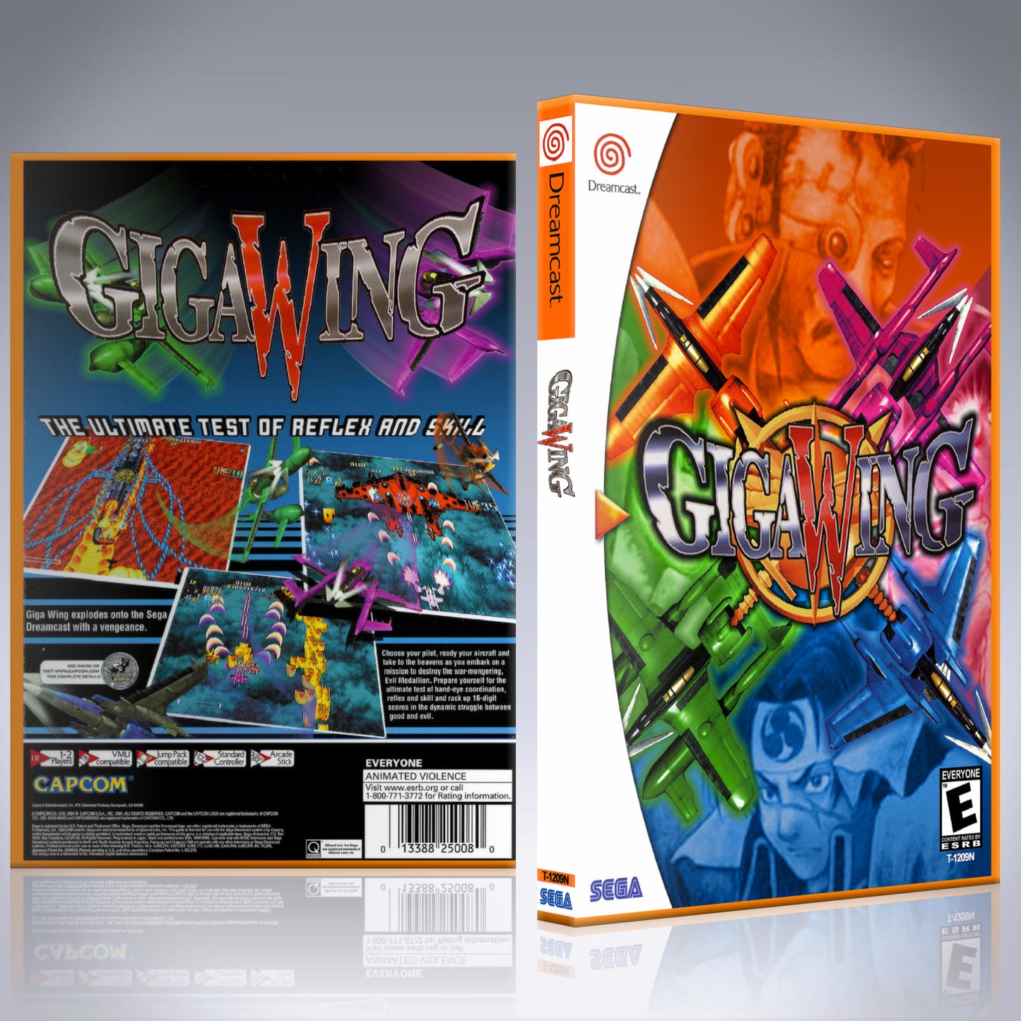 Dreamcast Custom Case - NO GAME - Gigawing