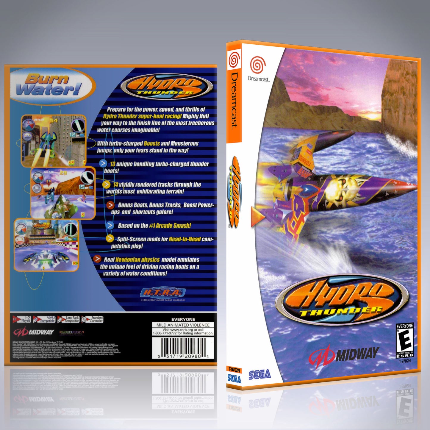 Dreamcast Custom Case - NO GAME - Hydro Thunder