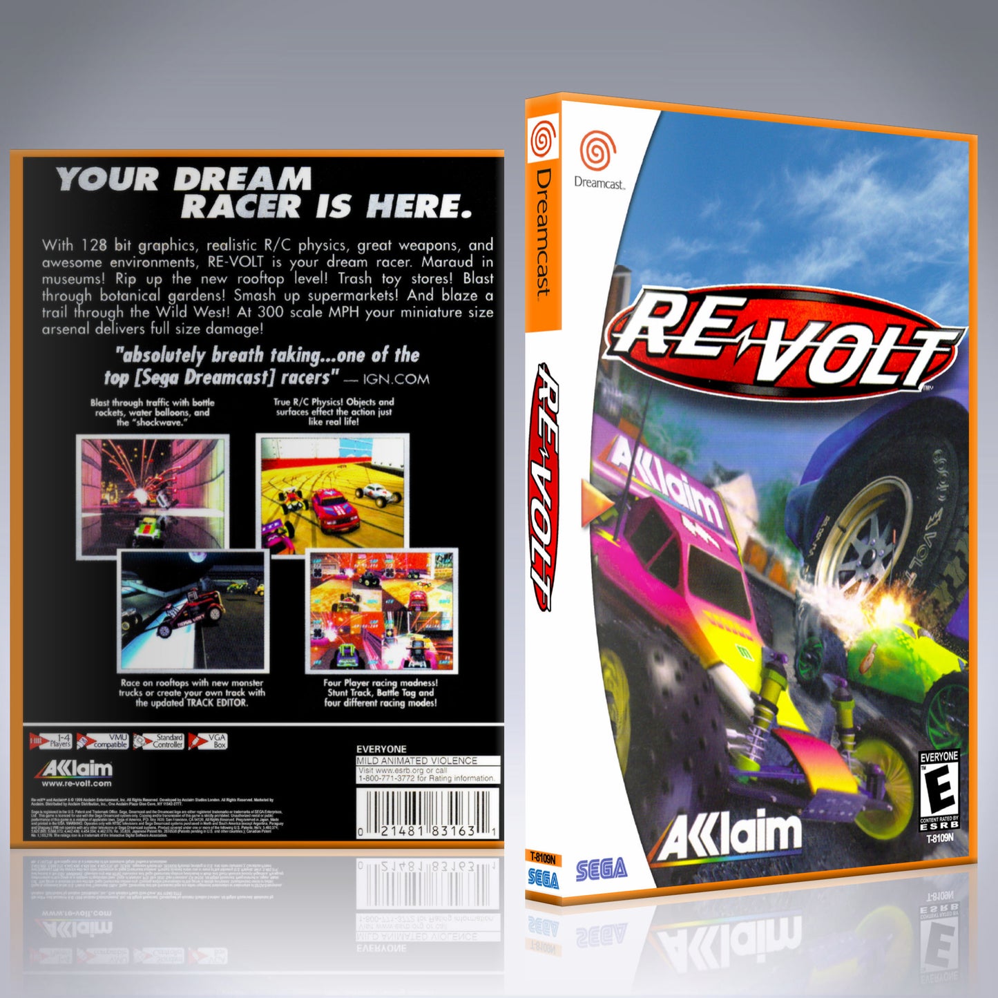 Dreamcast Custom Case - NO GAME - Revolt