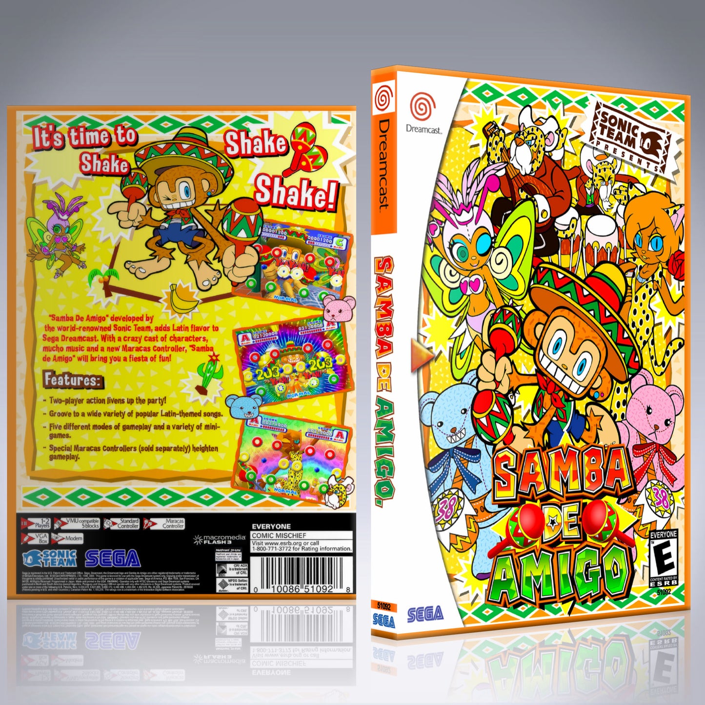 Dreamcast Custom Case - NO GAME - Samba de Amigo