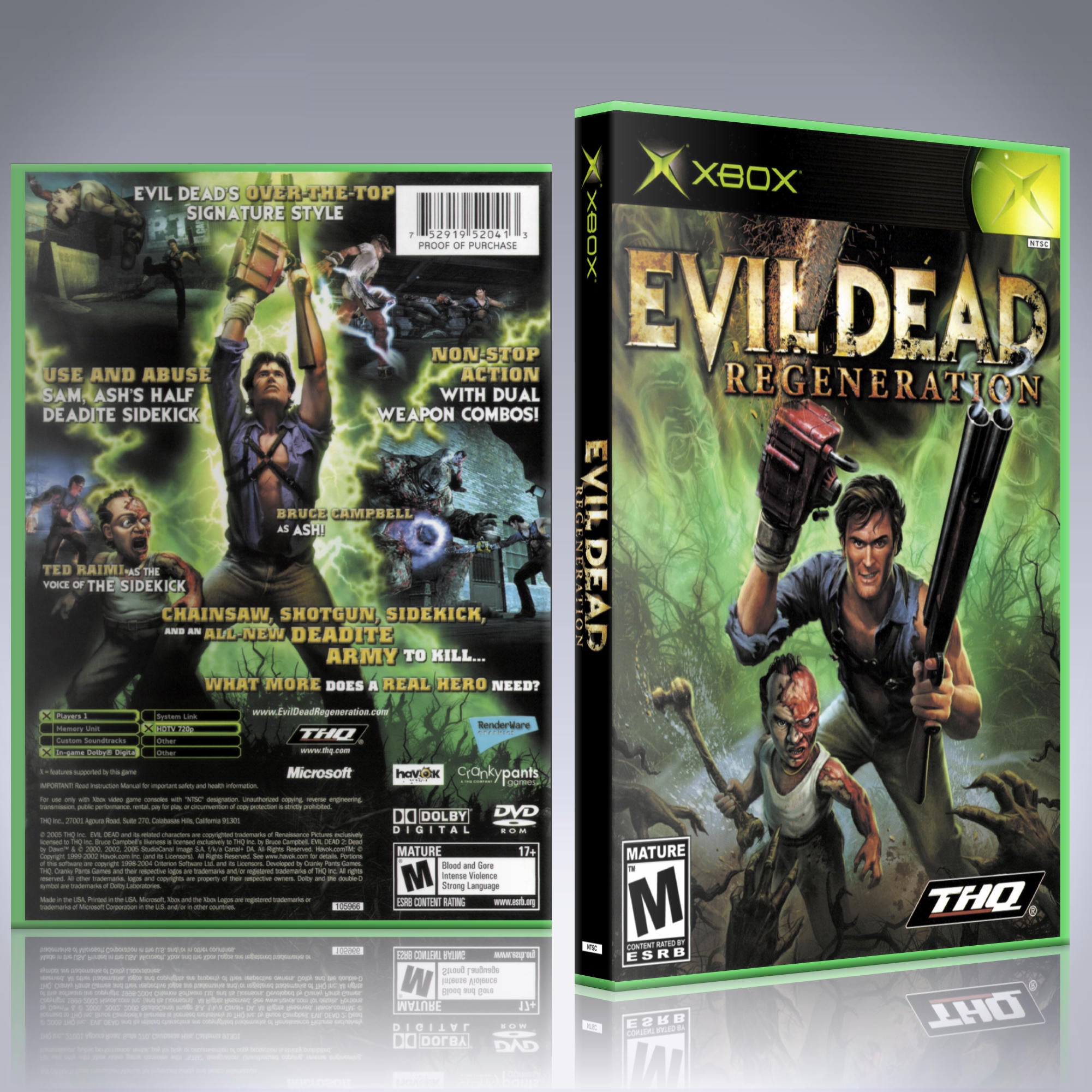 Xbox Case - NO GAME - Evil Dead - Regeneration – sgtmo