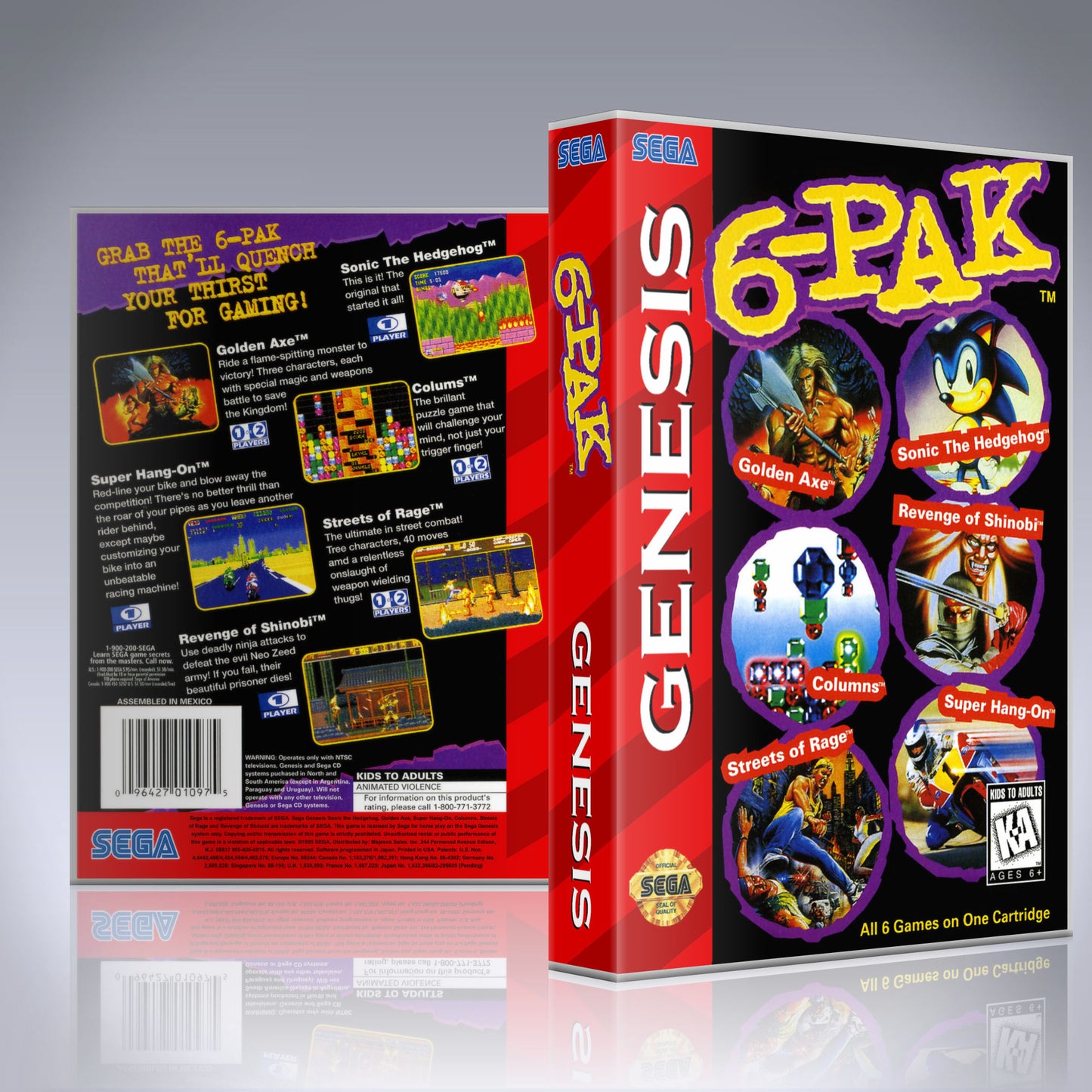 Sega Genesis - UGC - 6-Pak