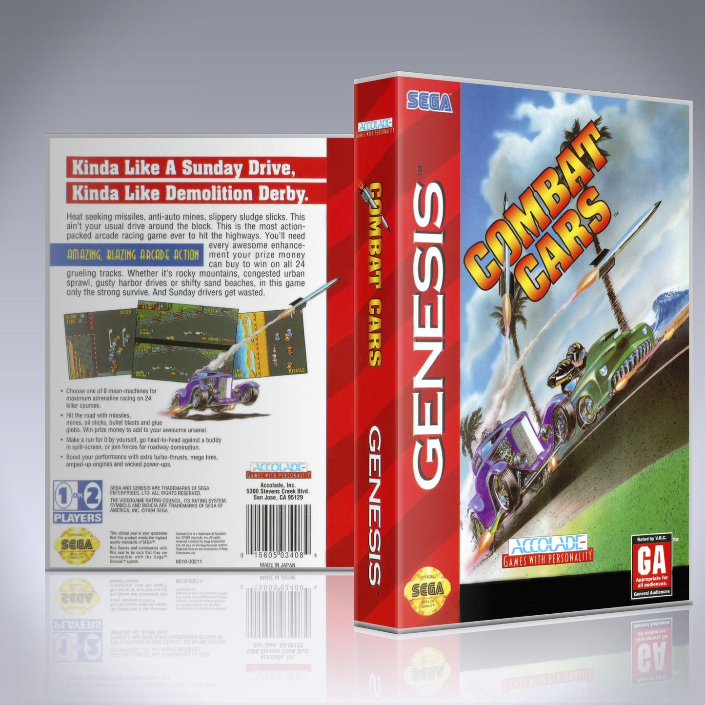 Sega Genesis - UGC - Combat Cars