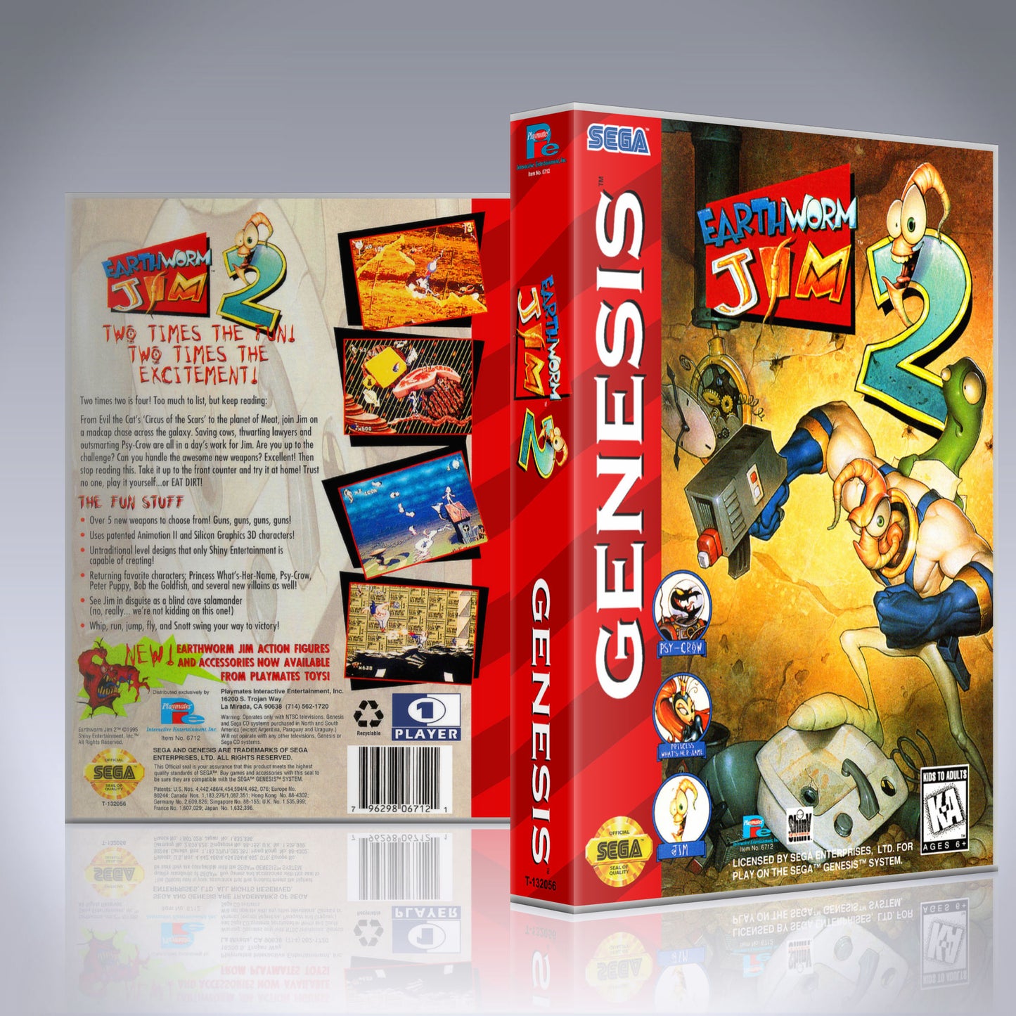 Sega Genesis - UGC - Earthworm Jim 2