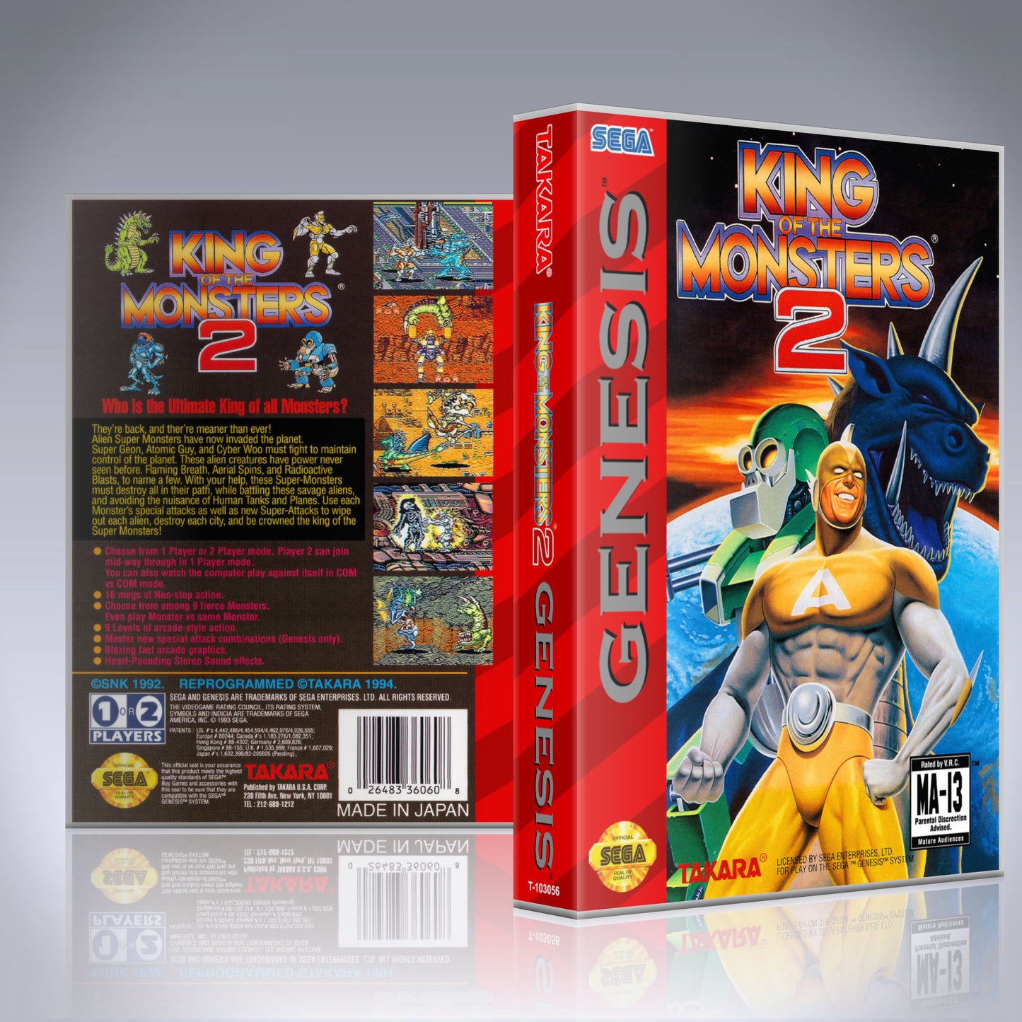 Sega Genesis - UGC - King of Monsters 2