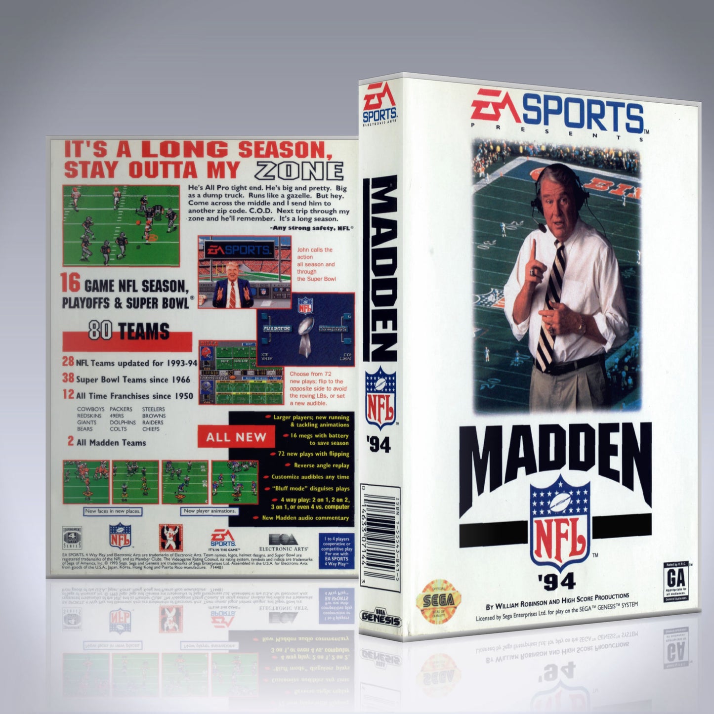 Sega Genesis - UGC - Madden NFL '94