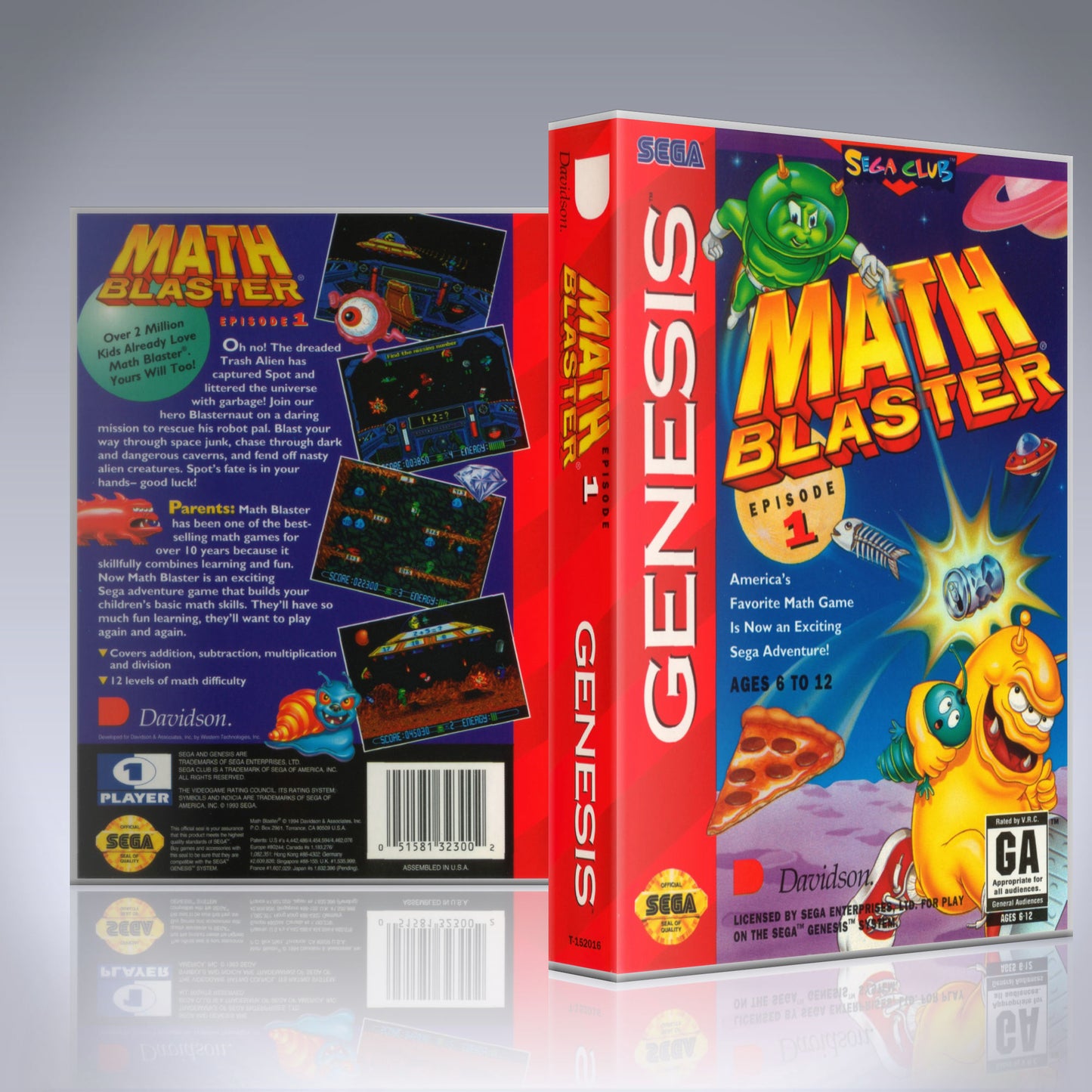 Sega Genesis - UGC - Math Blaster