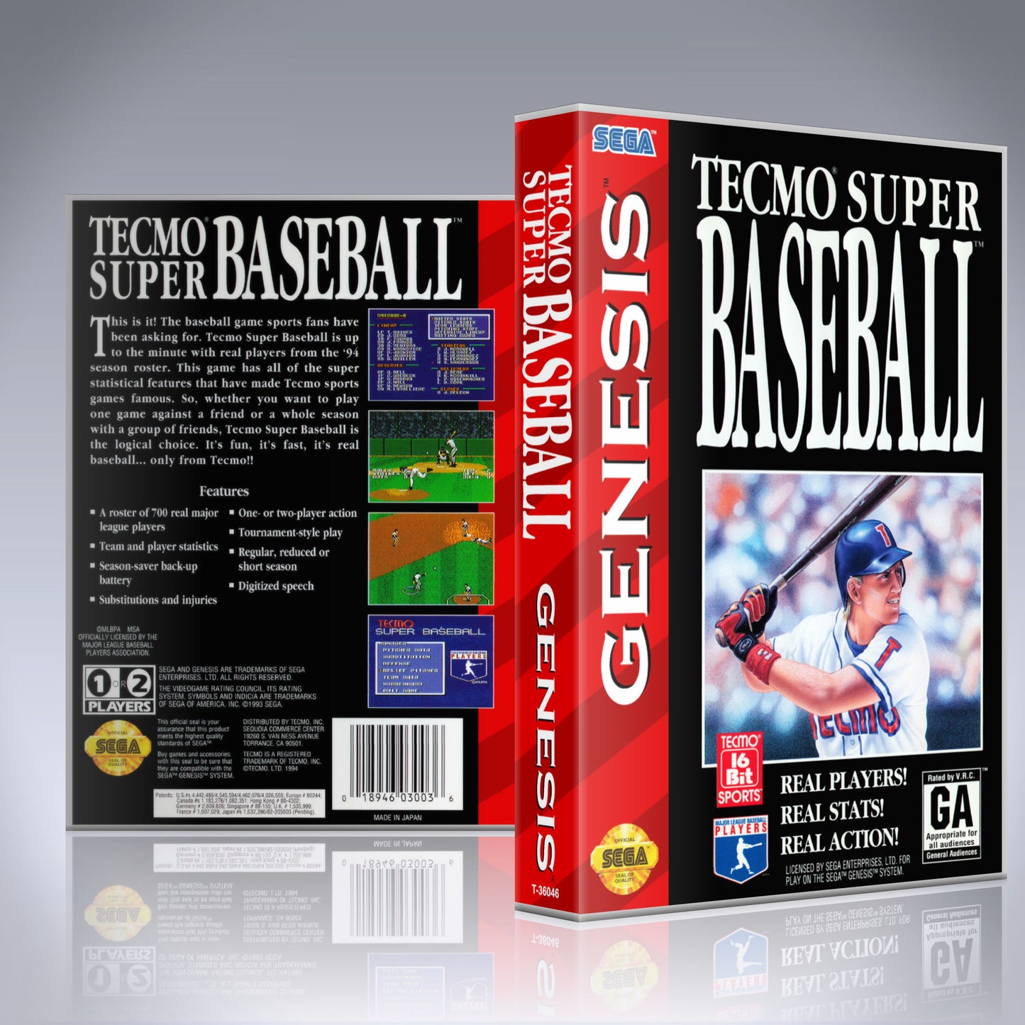 Sega Genesis - UGC - Tecmo Super Baseball