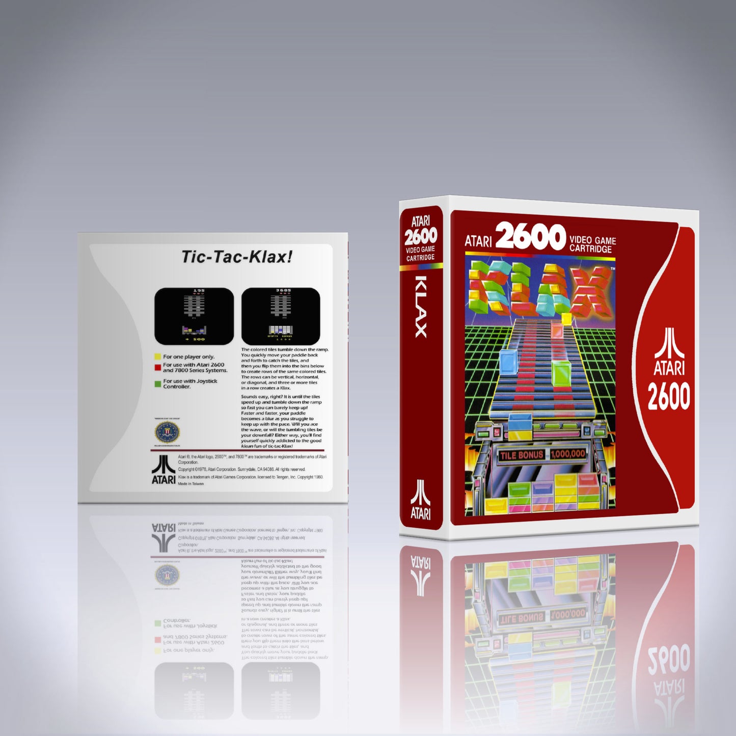 Atari 2600 Case - NO GAME - Klax