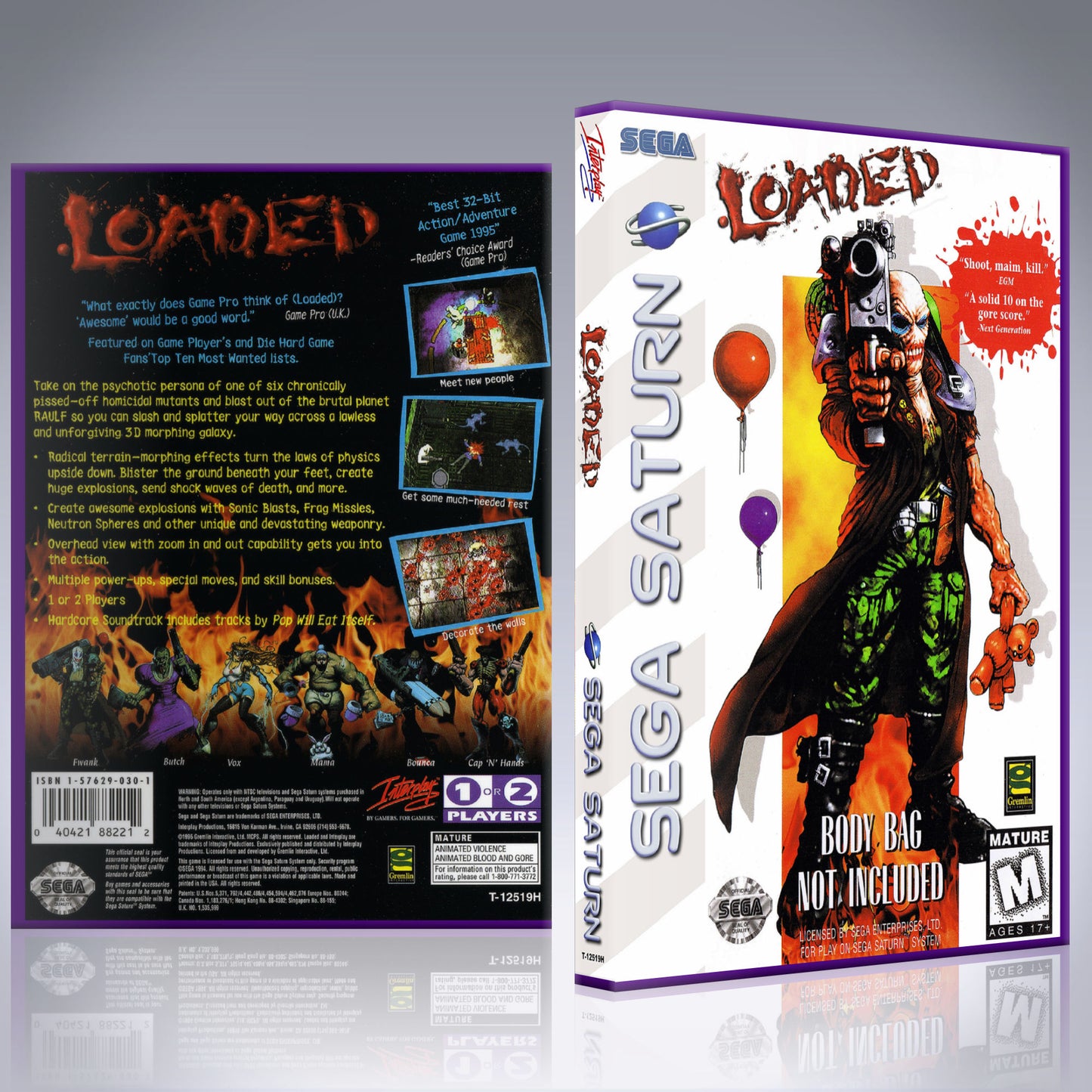 Sega Saturn Custom Case - NO GAME - Loaded