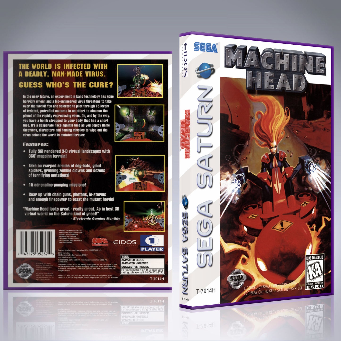 Sega Saturn Custom Case - NO GAME - Machine Head