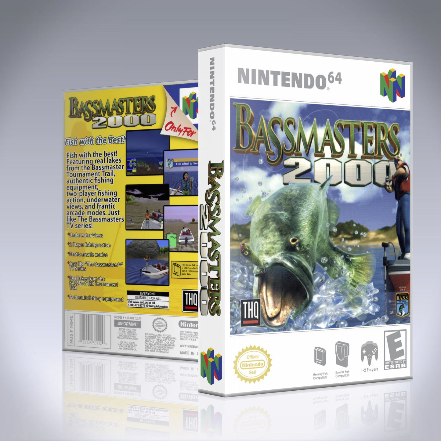N64 Universal Game Case - NO GAME - Bassmasters 2000