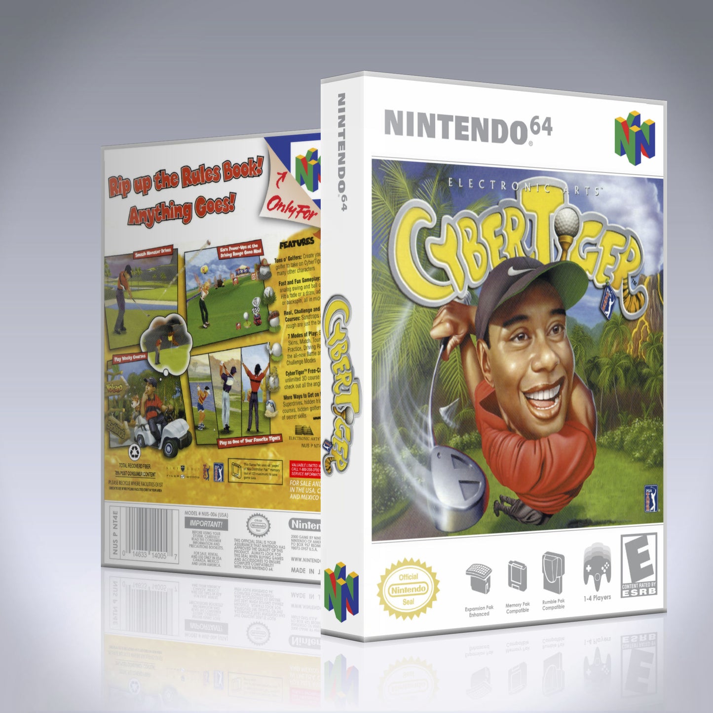 N64 Universal Game Case - NO GAME - CyberTiger