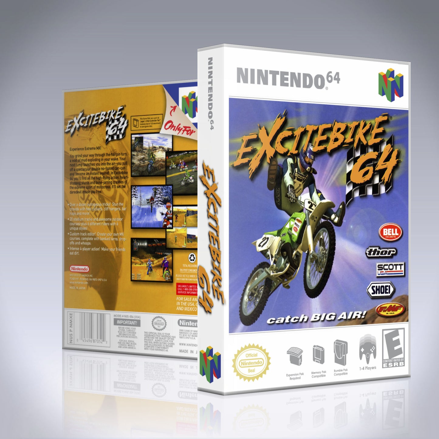 N64 Universal Game Case - NO GAME - Excitebike 64