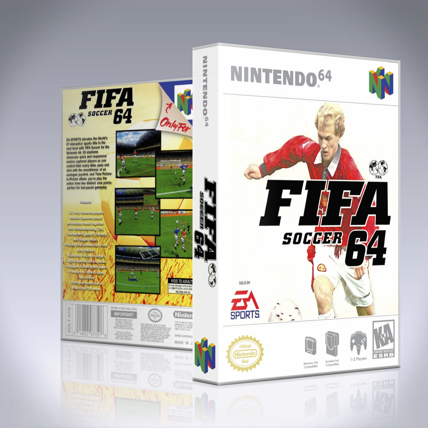N64 Universal Game Case - NO GAME - FIFA Soccer 64