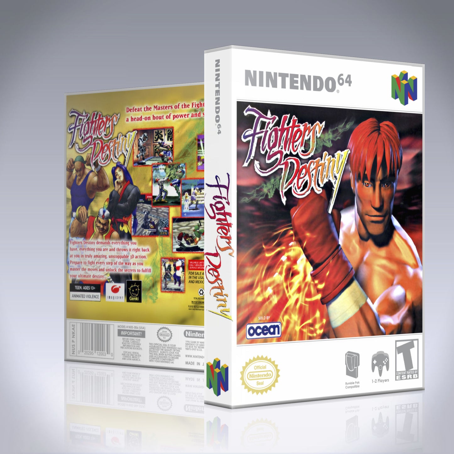 N64 Universal Game Case - NO GAME - Fighters Destiny
