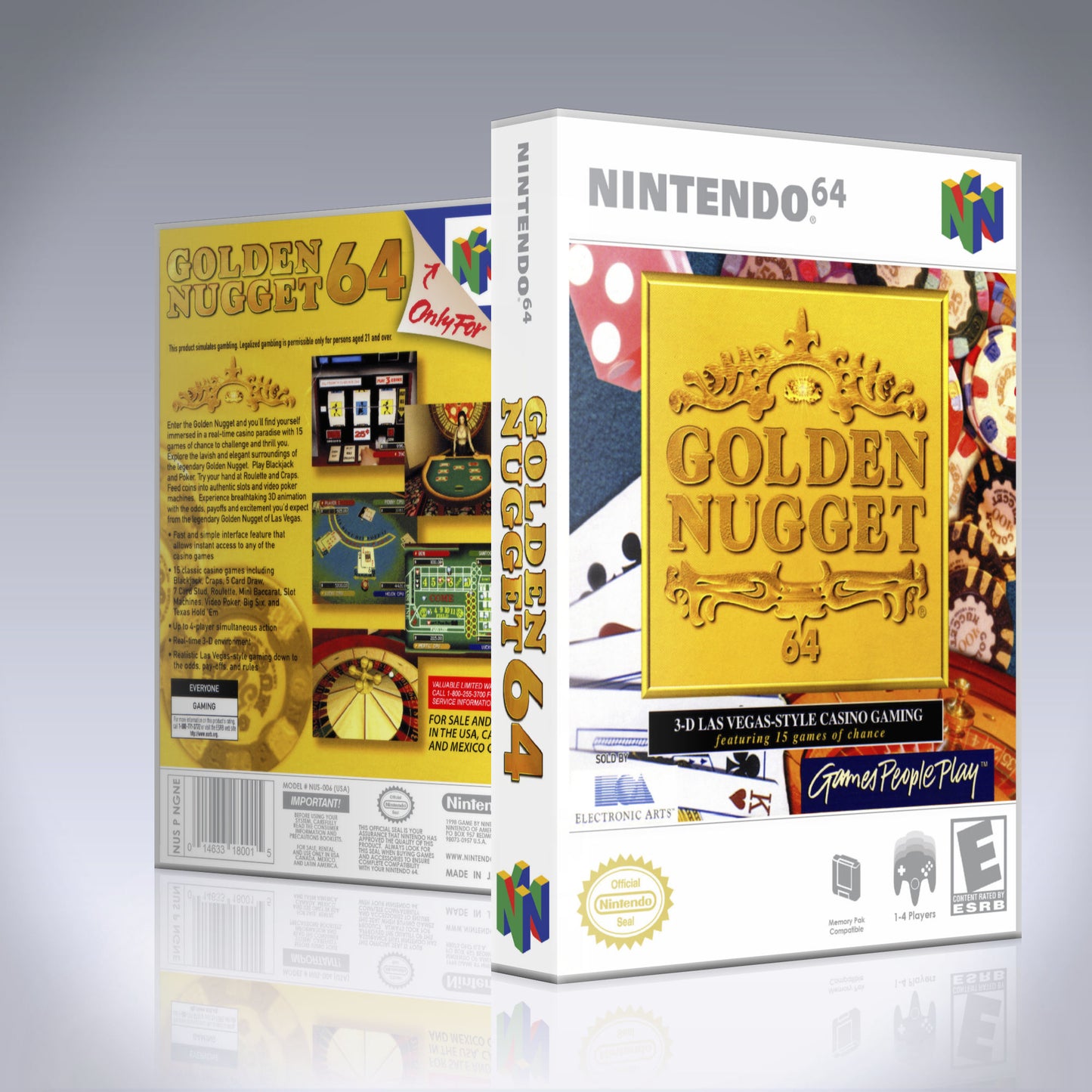N64 Universal Game Case - NO GAME - Golden Nugget
