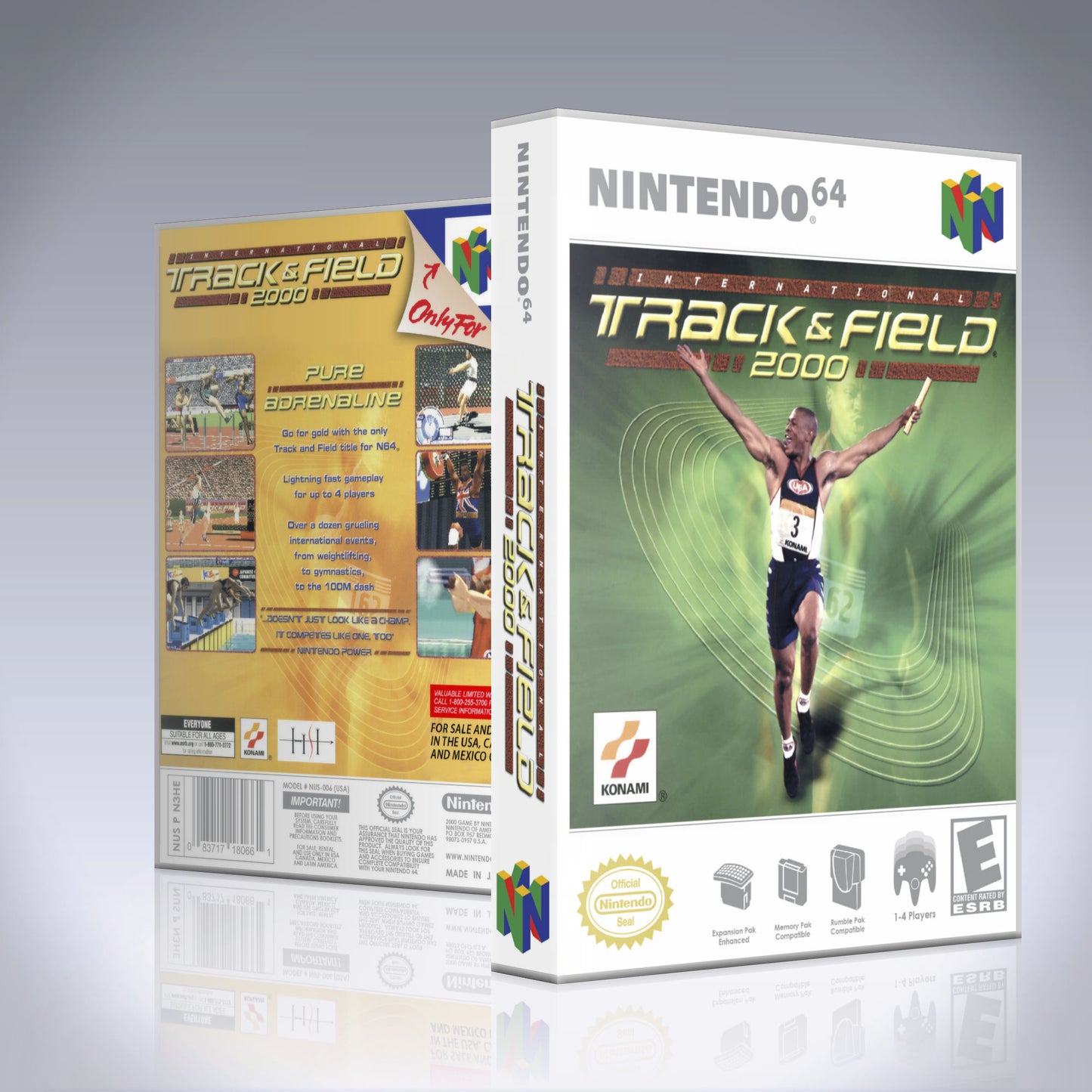 N64 Universal Game Case - NO GAME - International Track and Field 2000