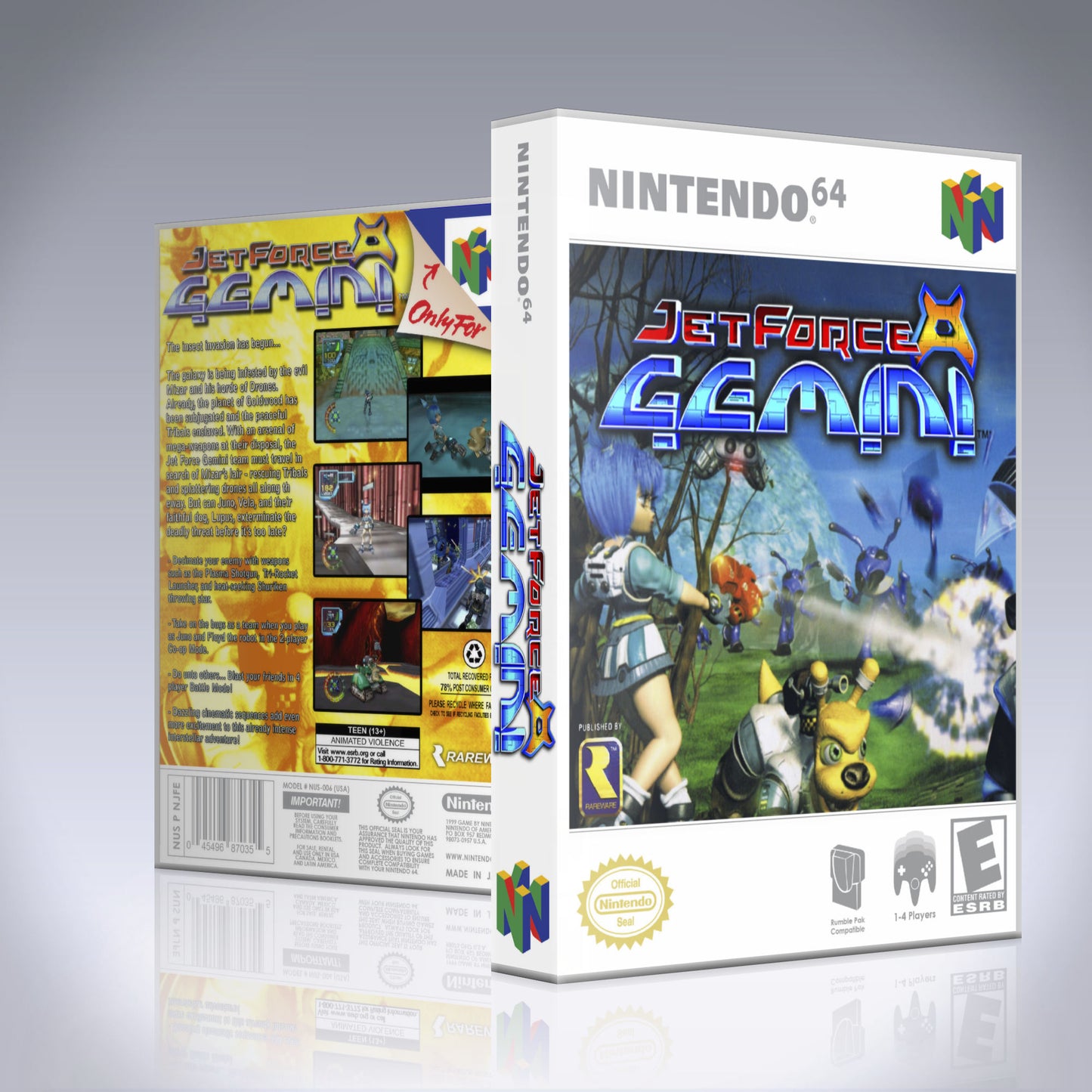 N64 Universal Game Case - NO GAME - Jet Force Gemini
