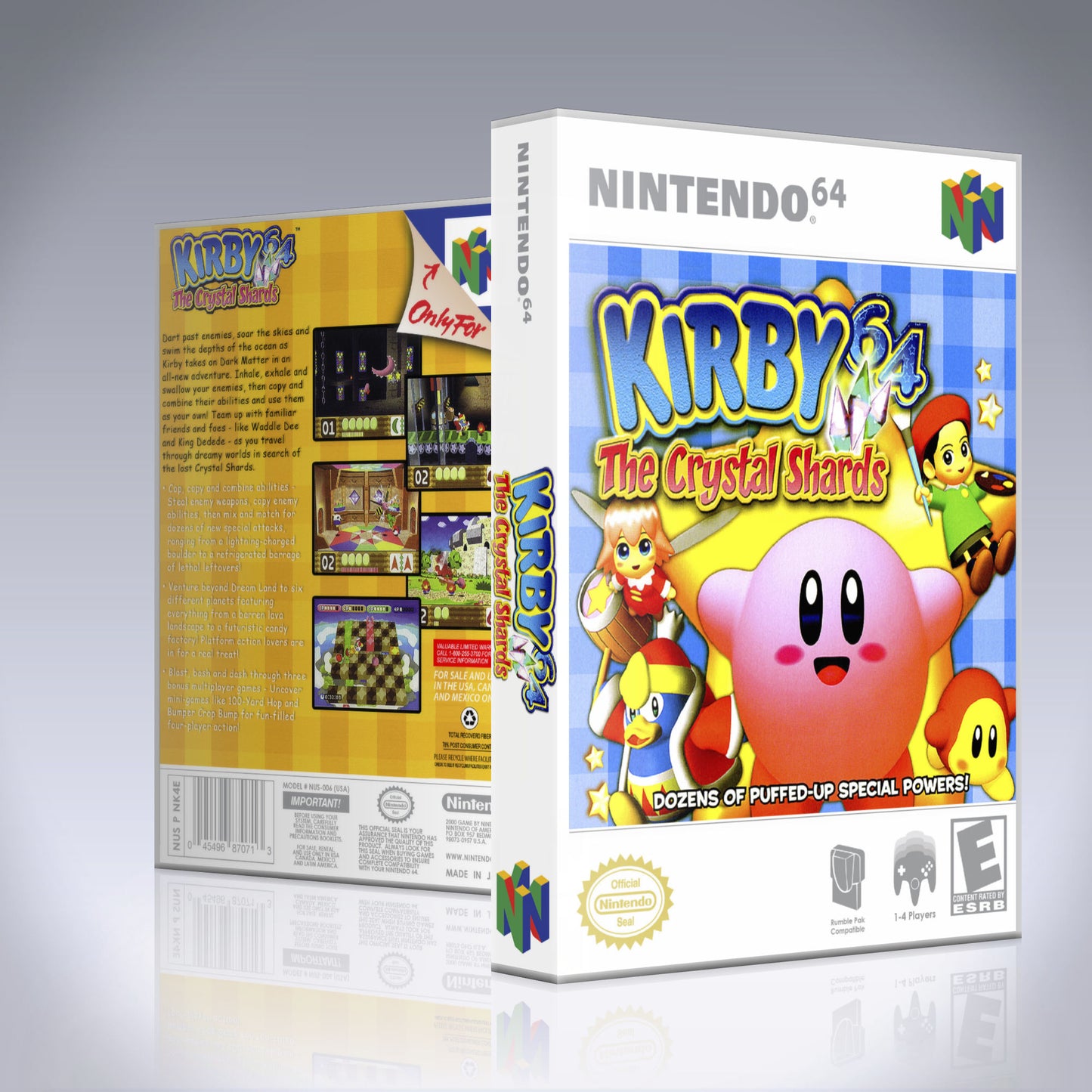 N64 Universal Game Case - NO GAME - Kirby 64 - The Crystal Shards