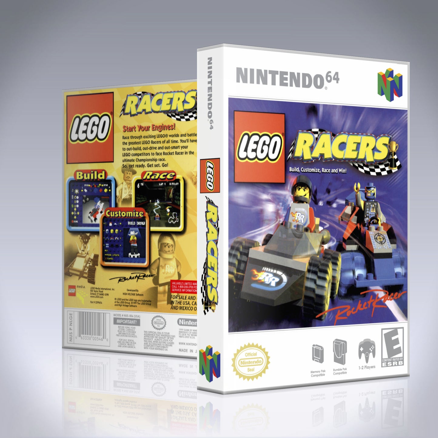 N64 Universal Game Case - NO GAME - Lego Racers
