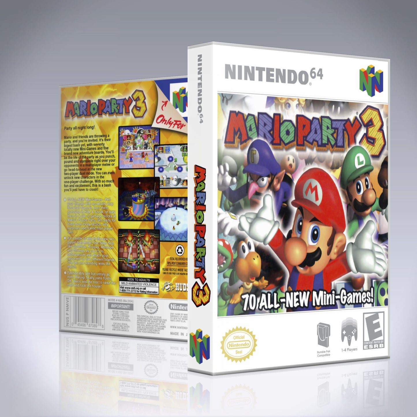 N64 Universal Game Case - NO GAME - Mario Party 3