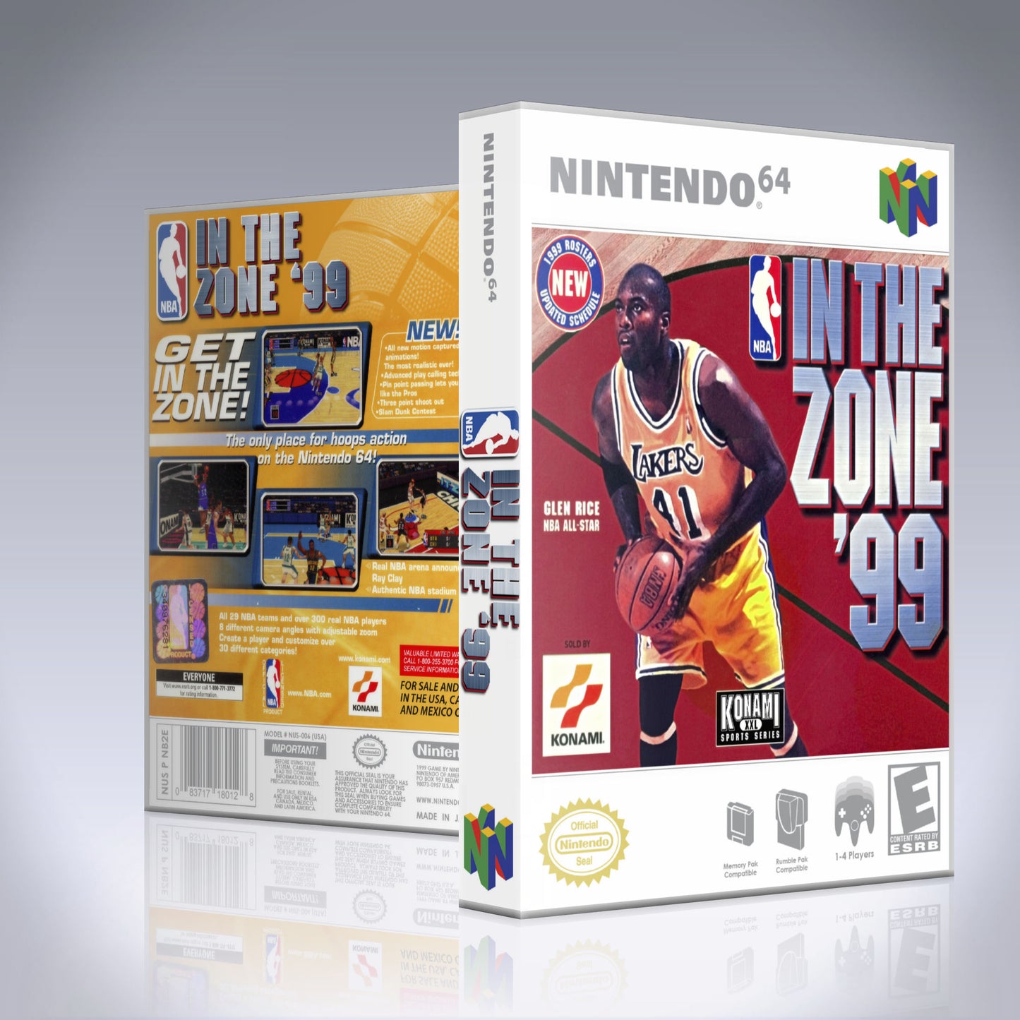 N64 Universal Game Case - NO GAME - NBA In The Zone 99