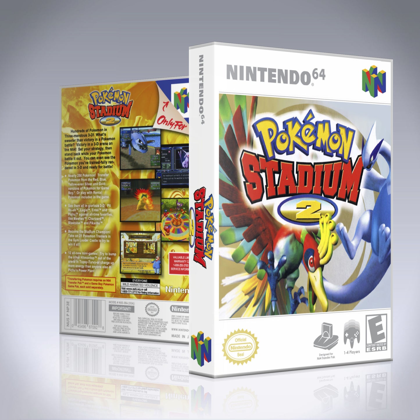 N64 Universal Game Case - NO GAME - Pokémon Stadium 2