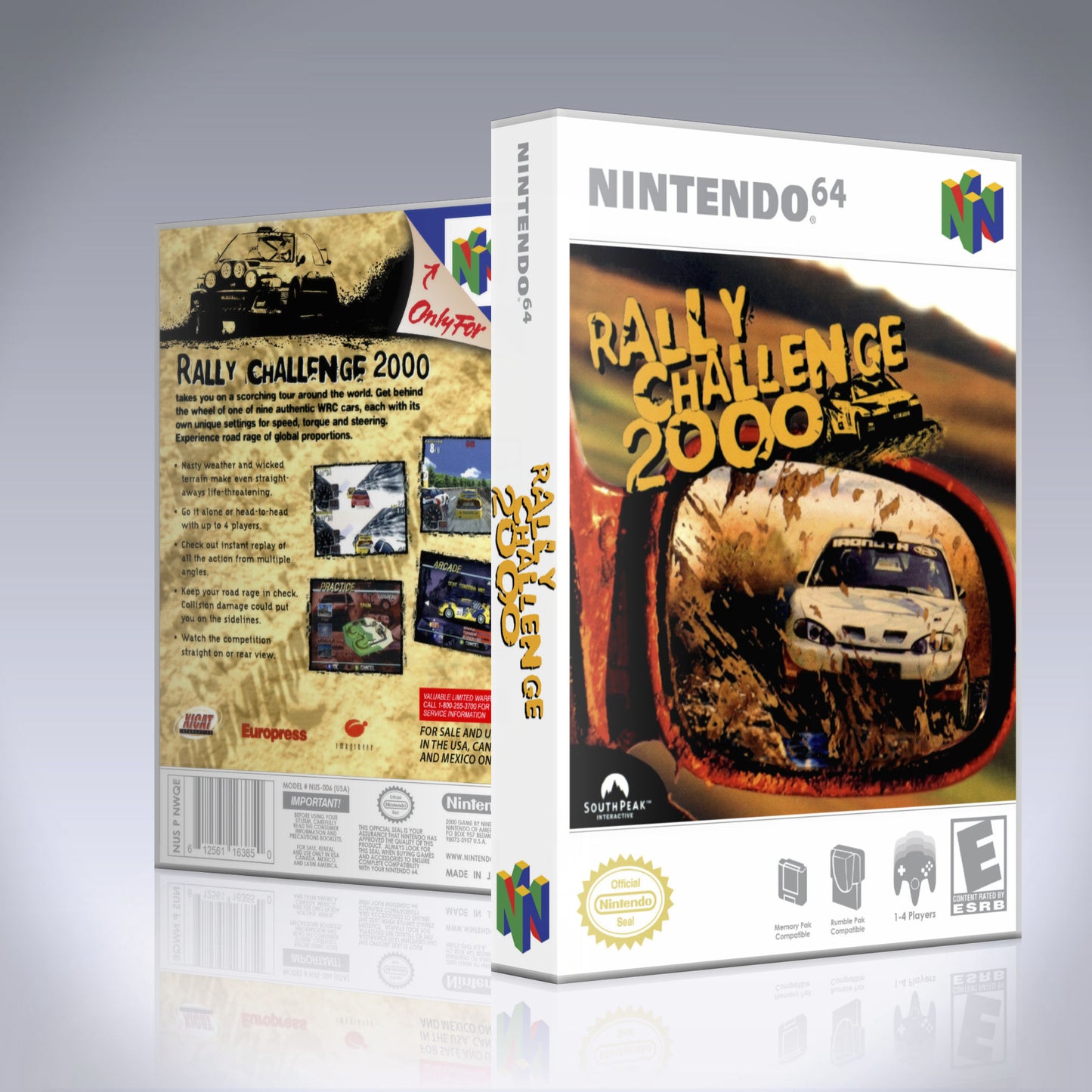 N64 Universal Game Case - NO GAME - Rally Challenge 2000