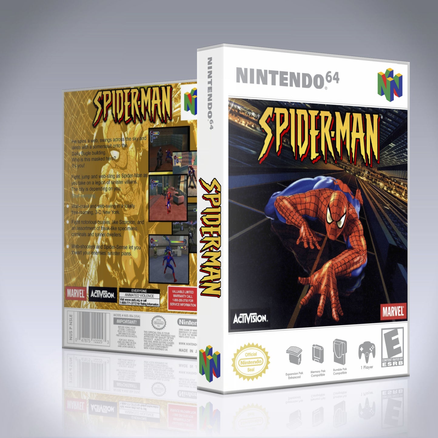 N64 Universal Game Case - NO GAME - Spider-Man
