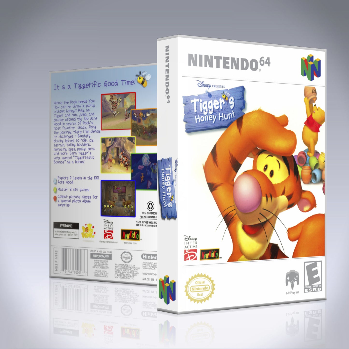 N64 Universal Game Case - NO GAME - Tigger's Honey Hut