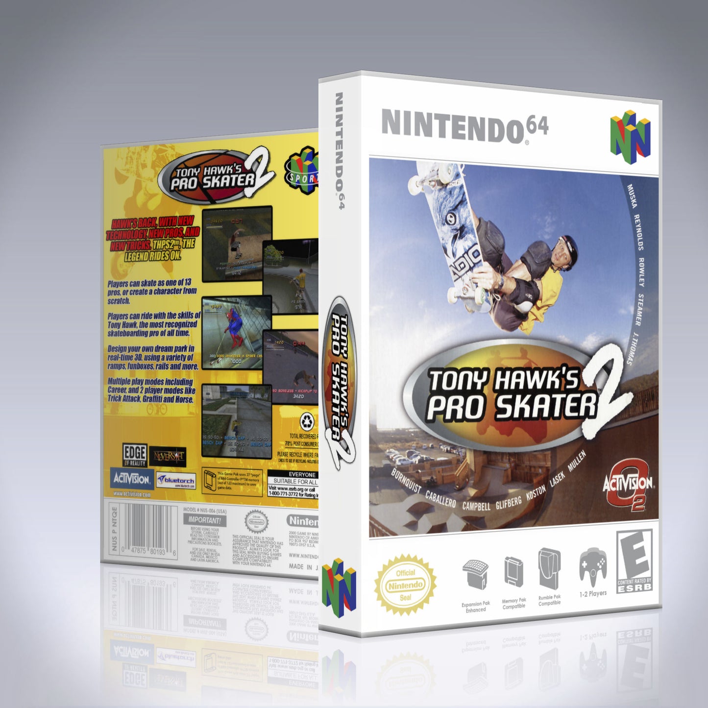 N64 Universal Game Case - NO GAME - Tony Hawk's Pro Skater 2