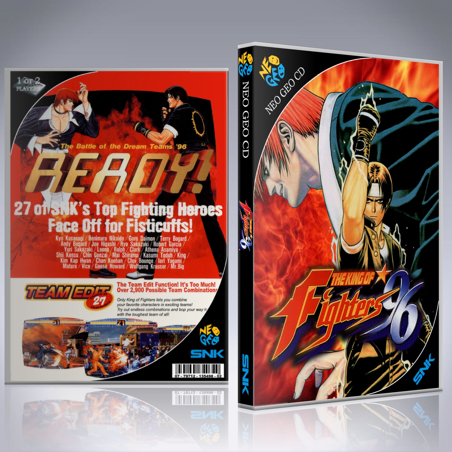 NeoGeo CD Custom Case - NO GAME - King of Fighters '96