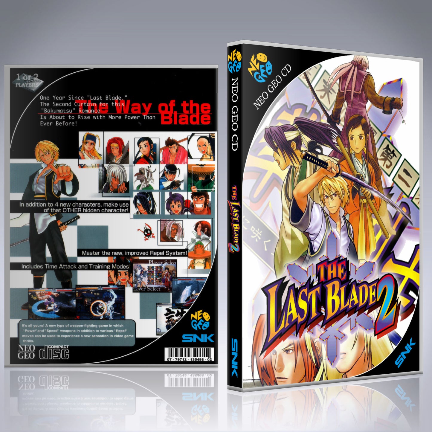 NeoGeo CD Custom Case - NO GAME - The Last Blade