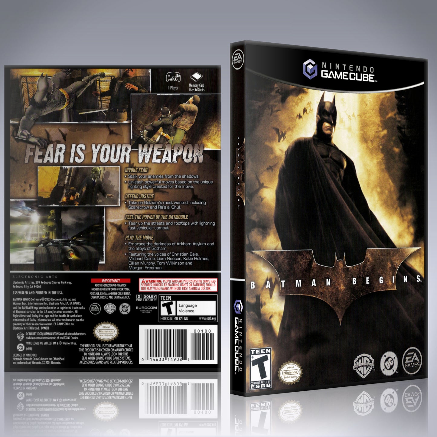 GameCube Replacement Case - NO GAME - Batman Begins