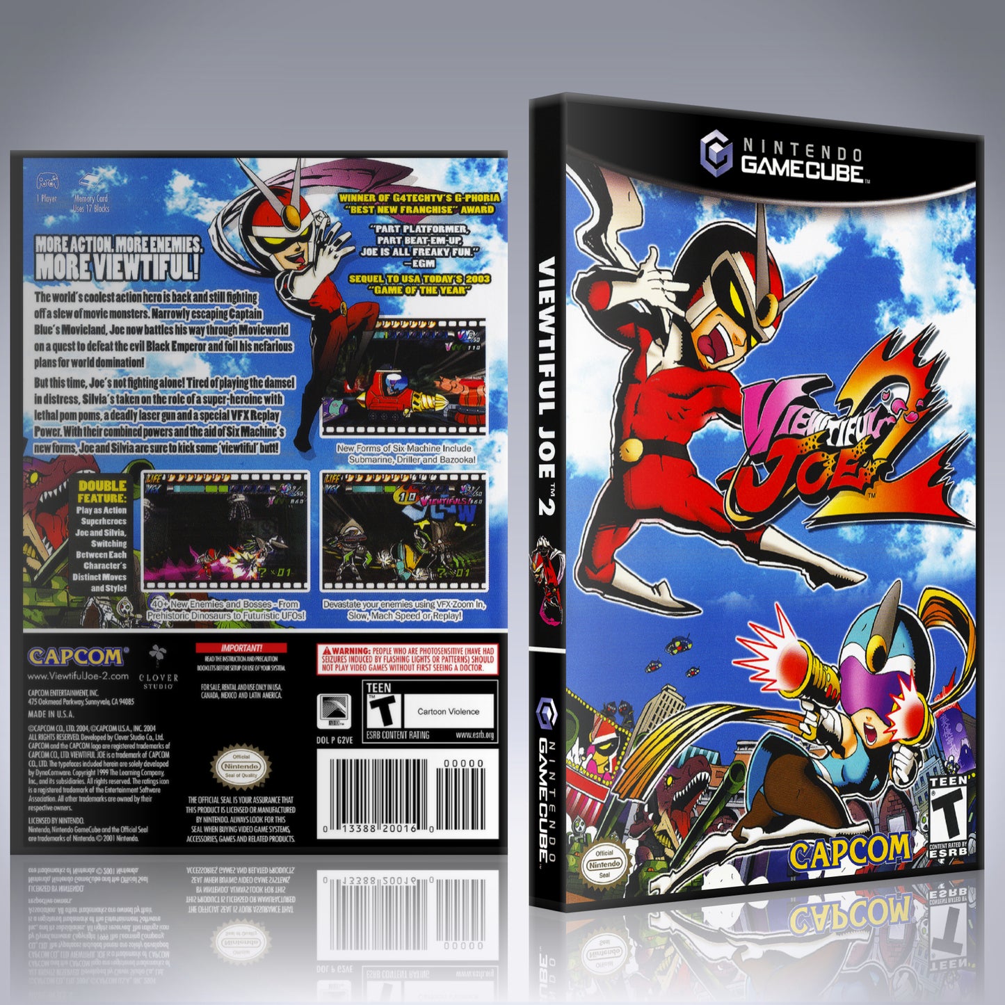 GameCube Replacement Case - NO GAME - Viewtiful Joe 2
