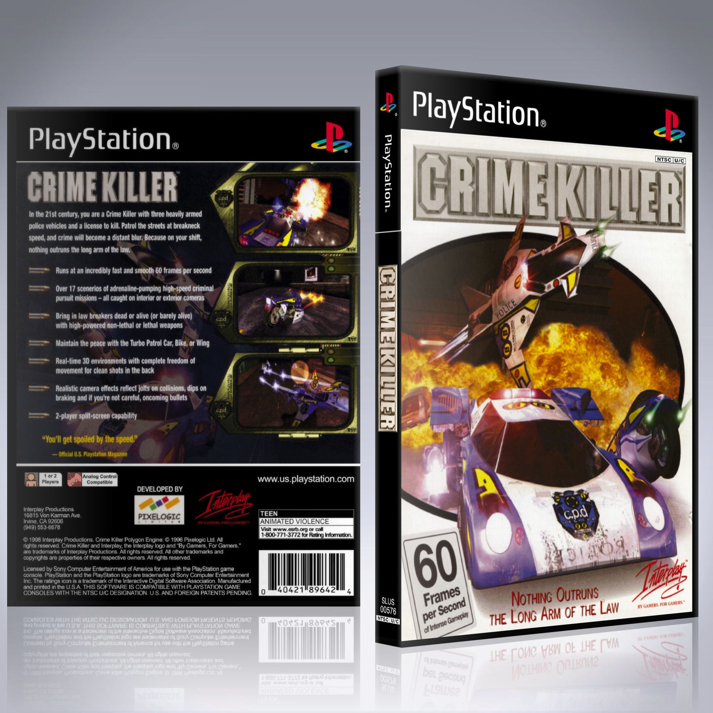 PS1 Case - NO GAME - Crime Killer