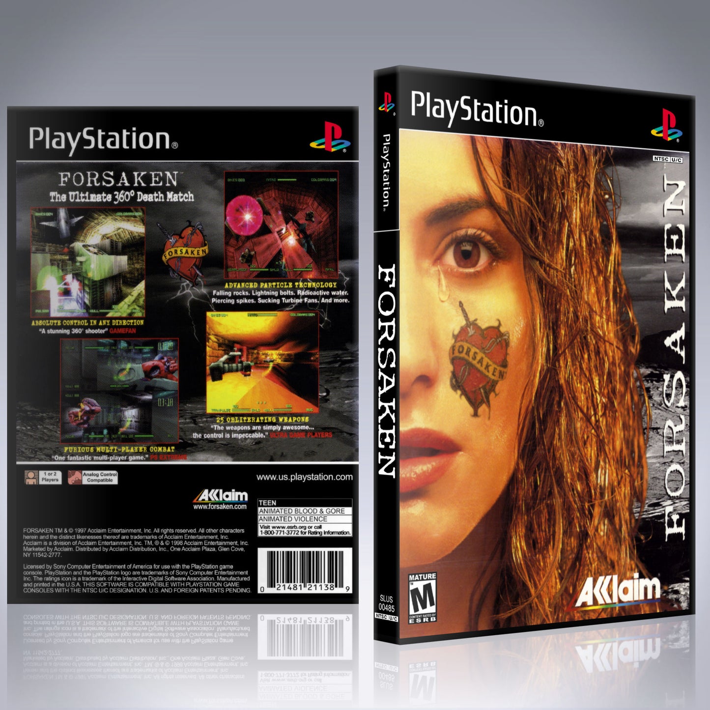 PS1 Case - NO GAME - Forsaken