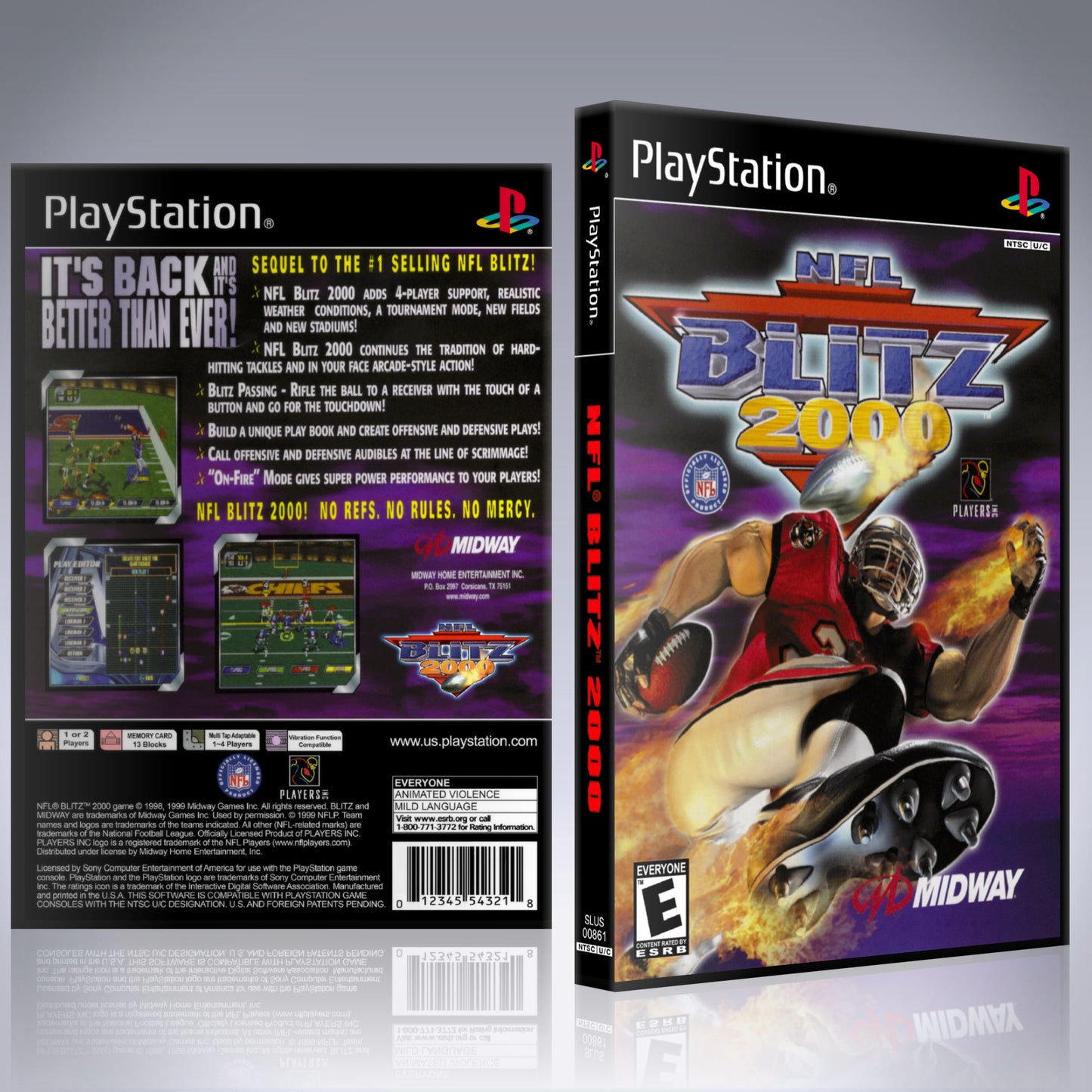 PS1 Case - NO GAME - NFL Blitz 2000