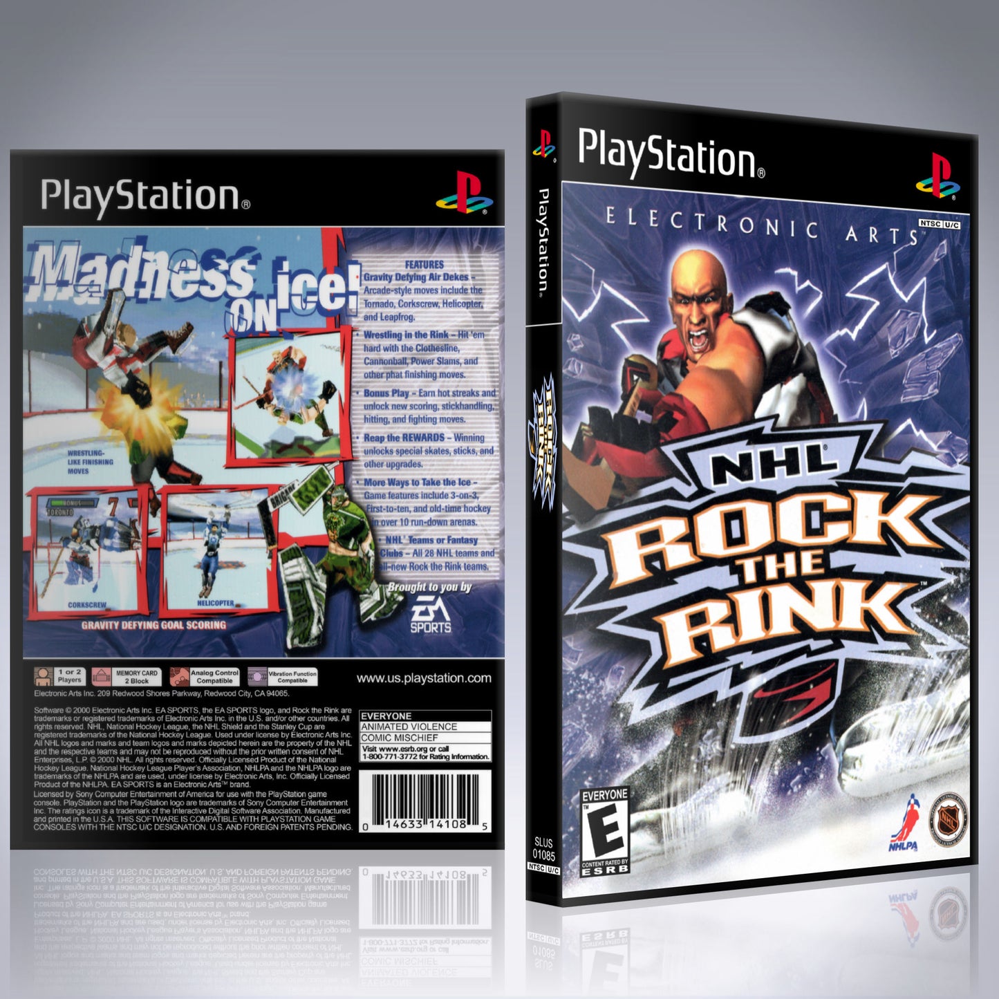 PS1 Case - NO GAME - NHL Rock the Rink