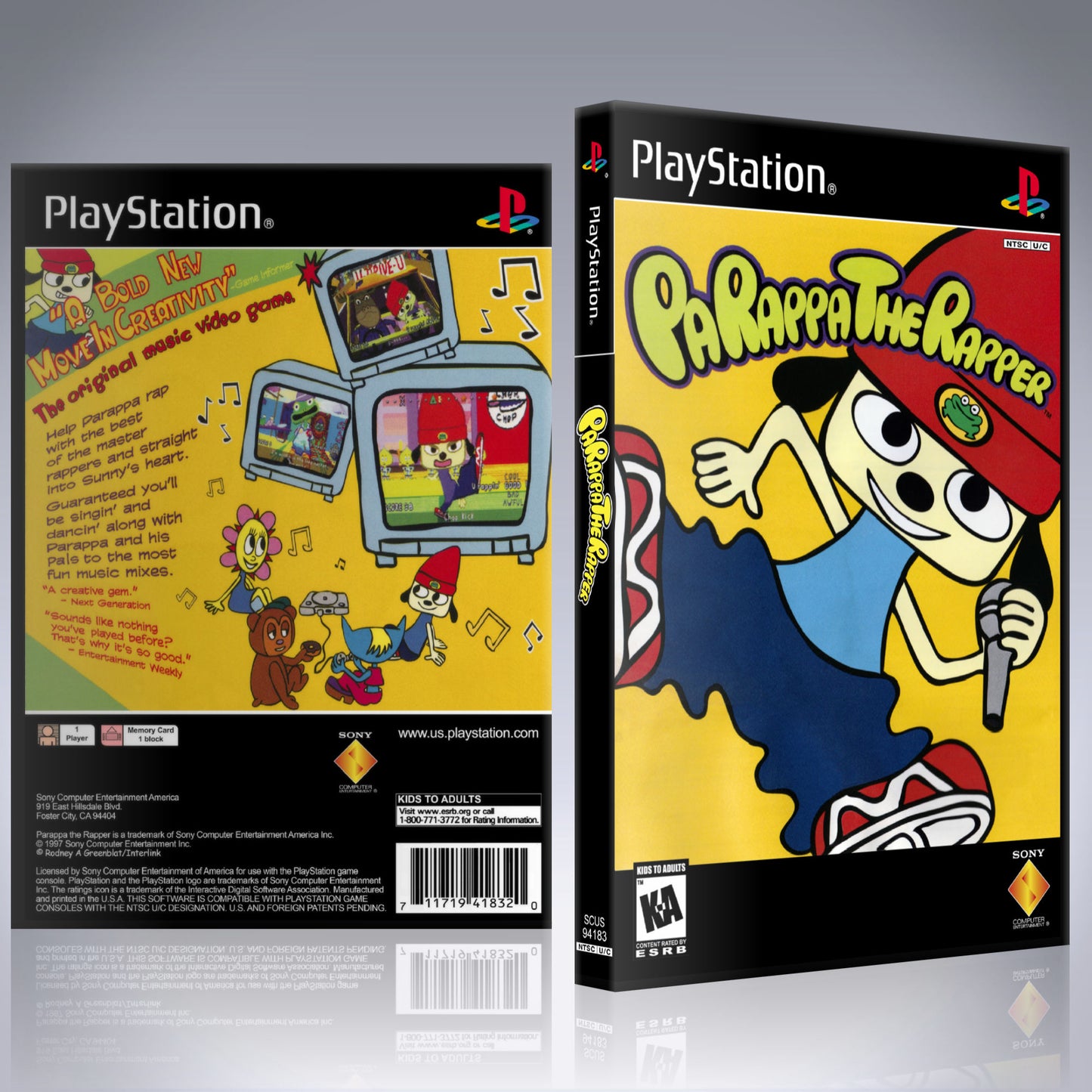 PS1 Case - NO GAME - PaRappa the Rapper