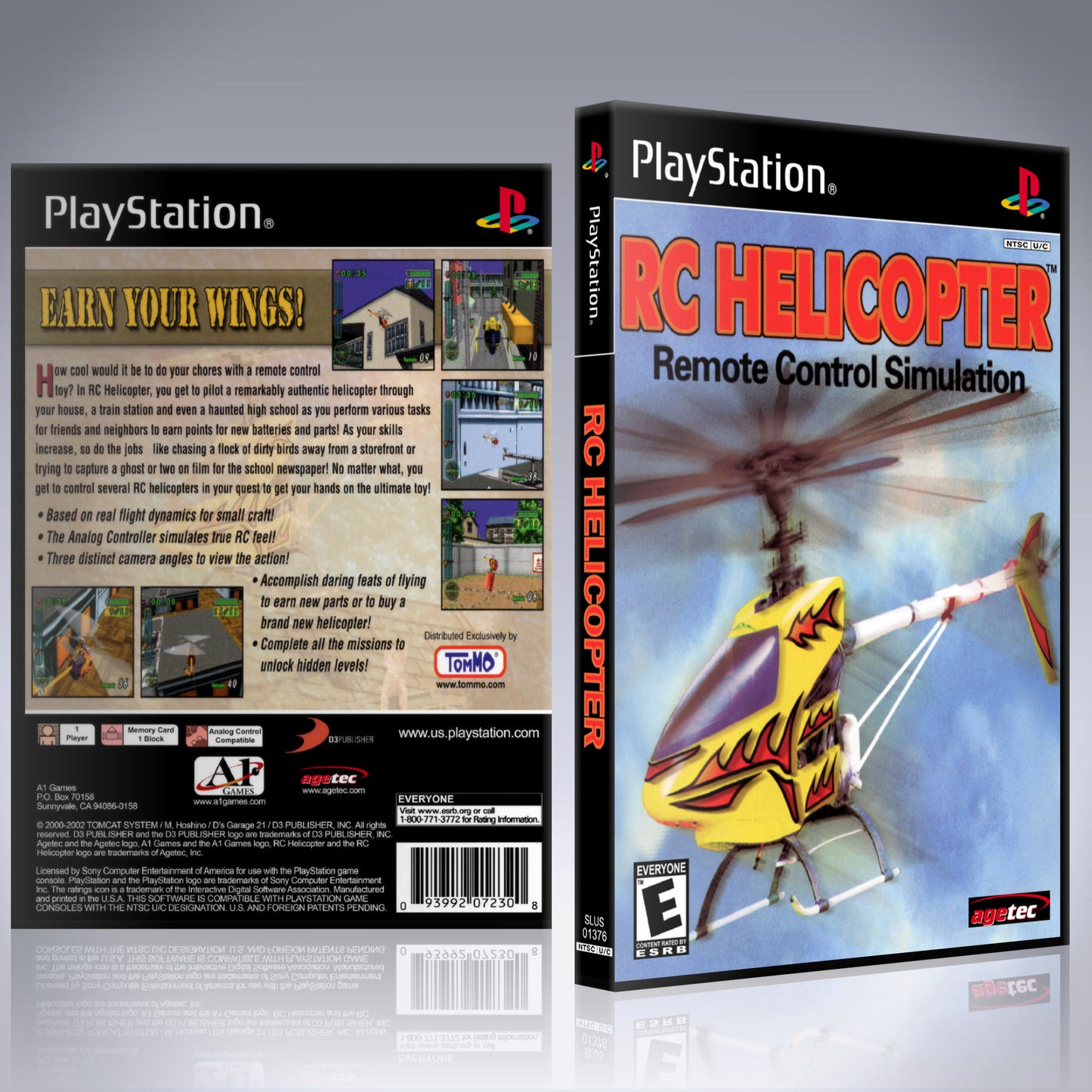 PS1 Case - NO GAME - RC Helicopter