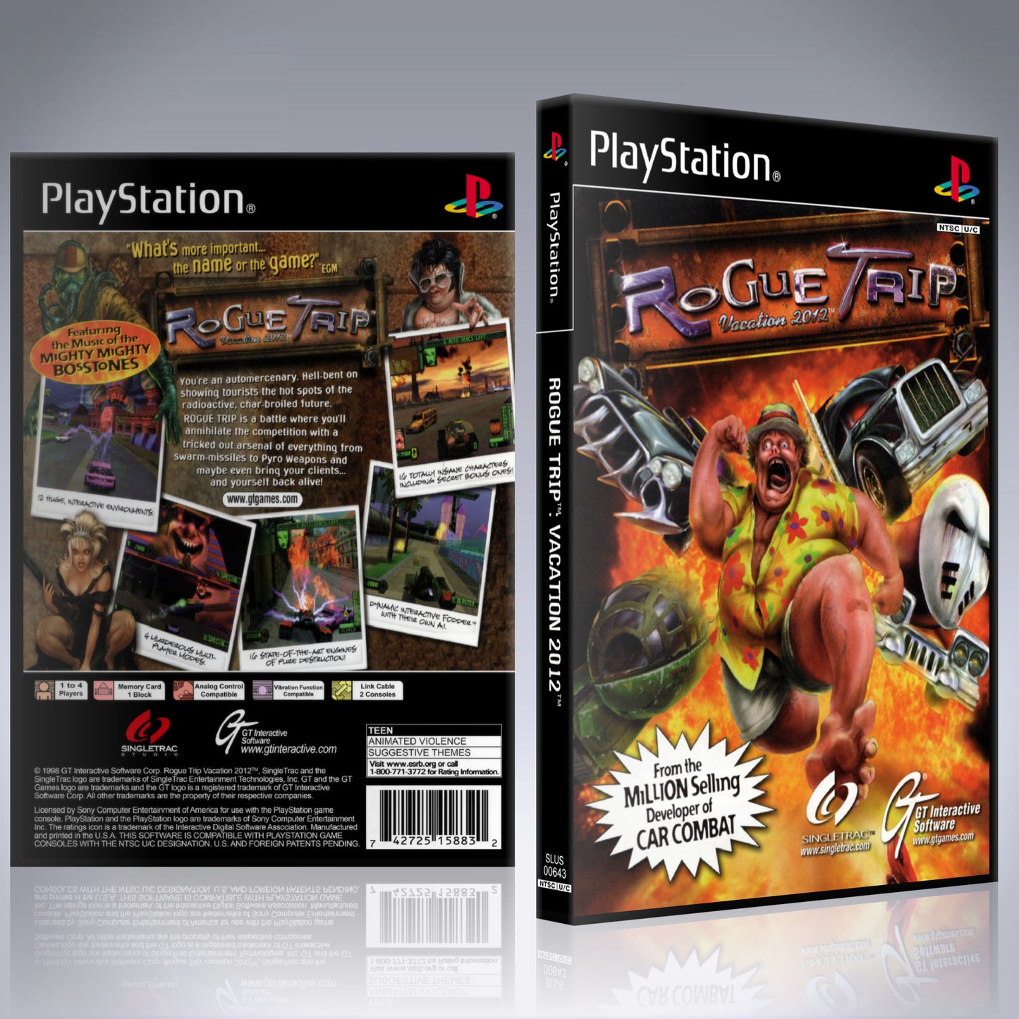 PS1 Case - NO GAME - Rogue Trip - Vacation 2012