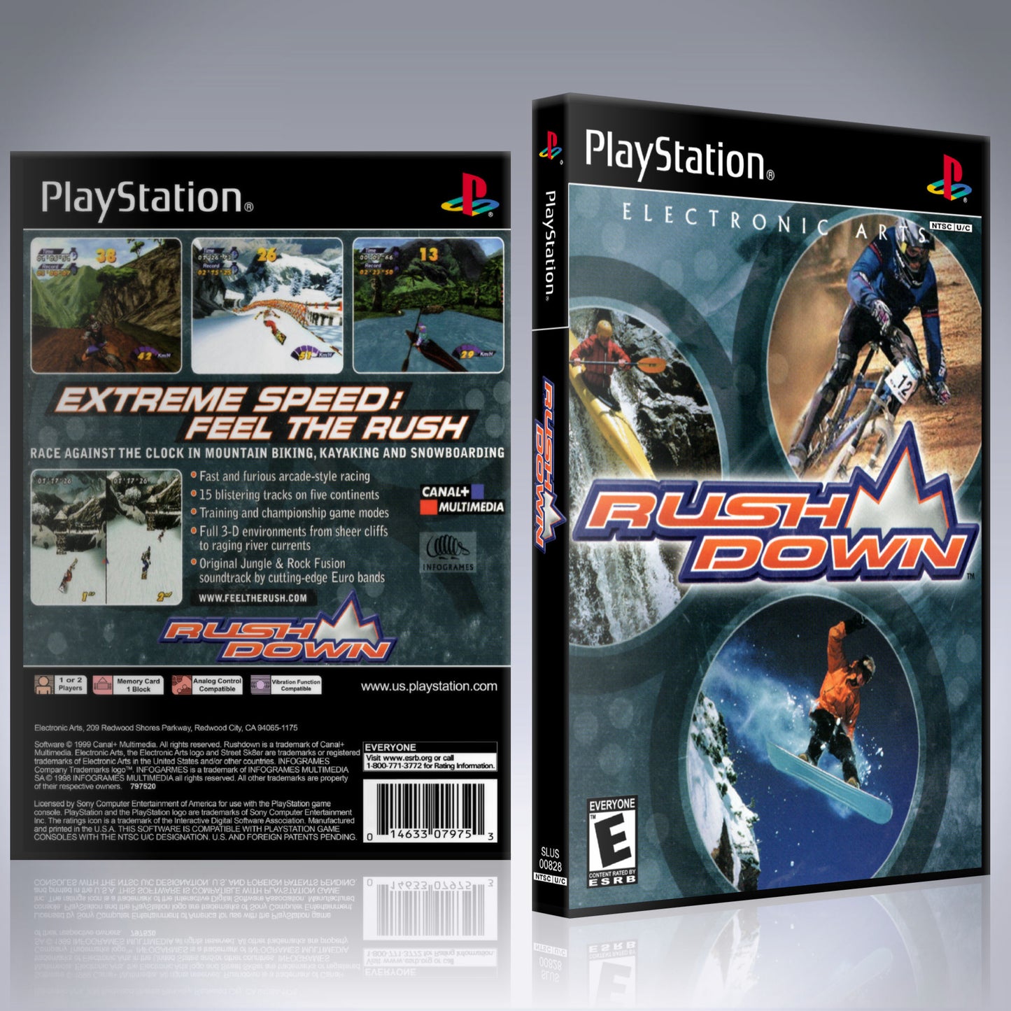 PS1 Case - NO GAME - Rushdown